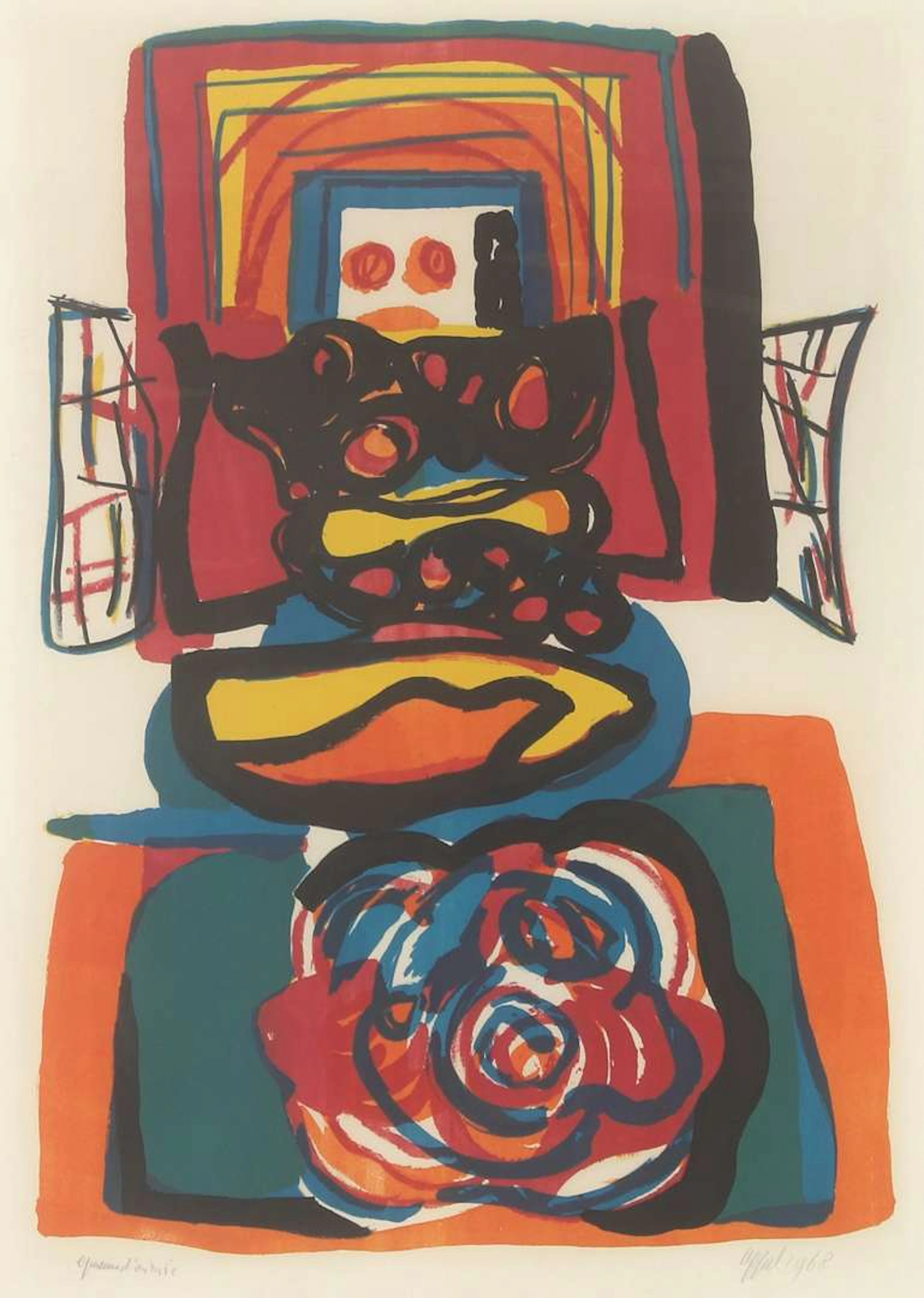 Karel Appel (1921-2006), Composition