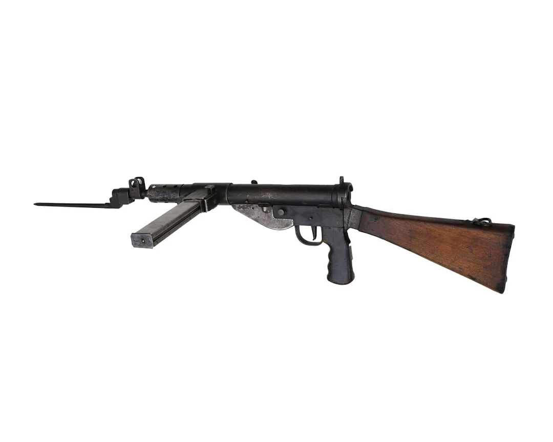A ‘Sten gun’ submachine gun, model: Sten MK V, England, manufactured