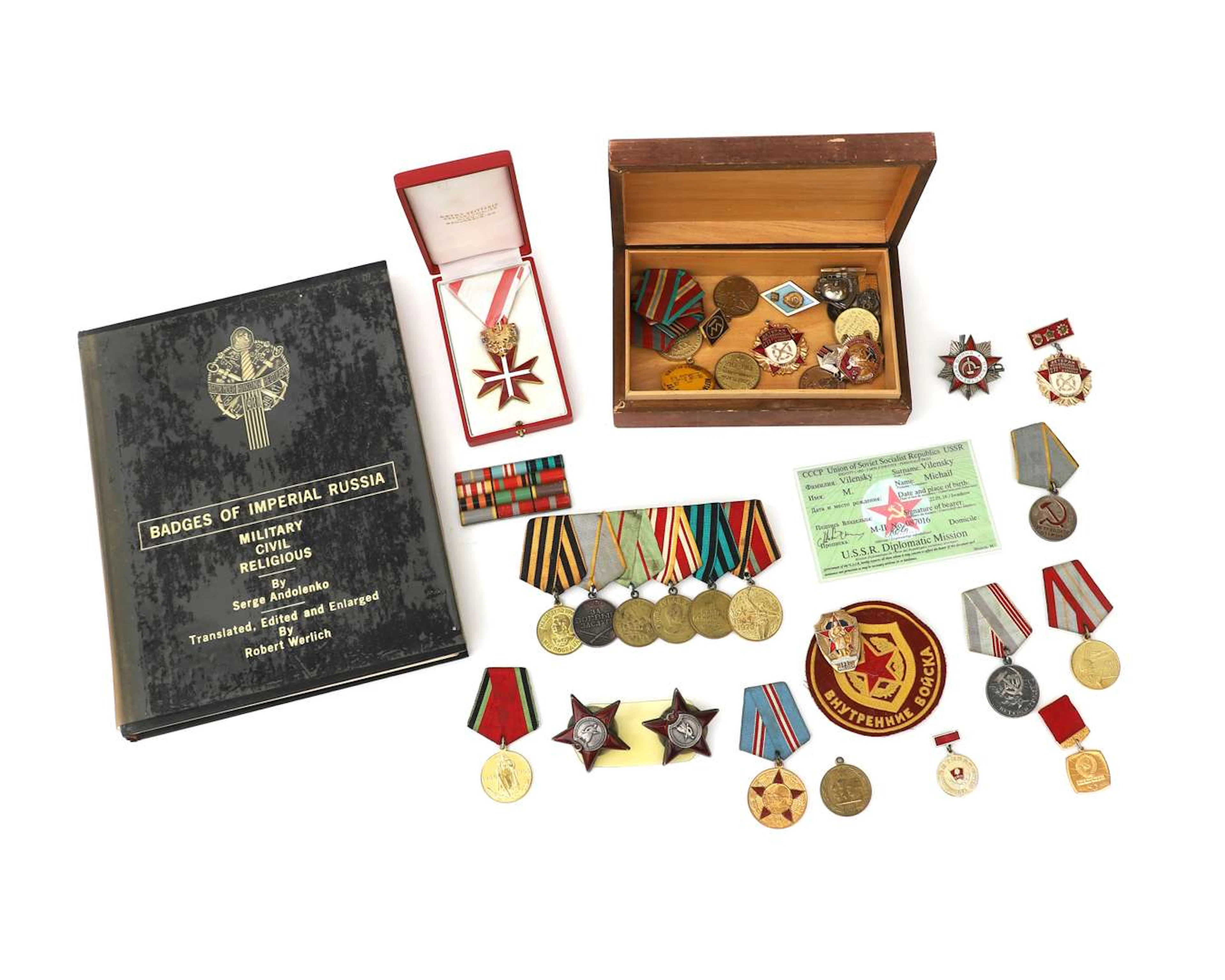 A collection of military artefacts, Russia (Soviet Union), 20th century
