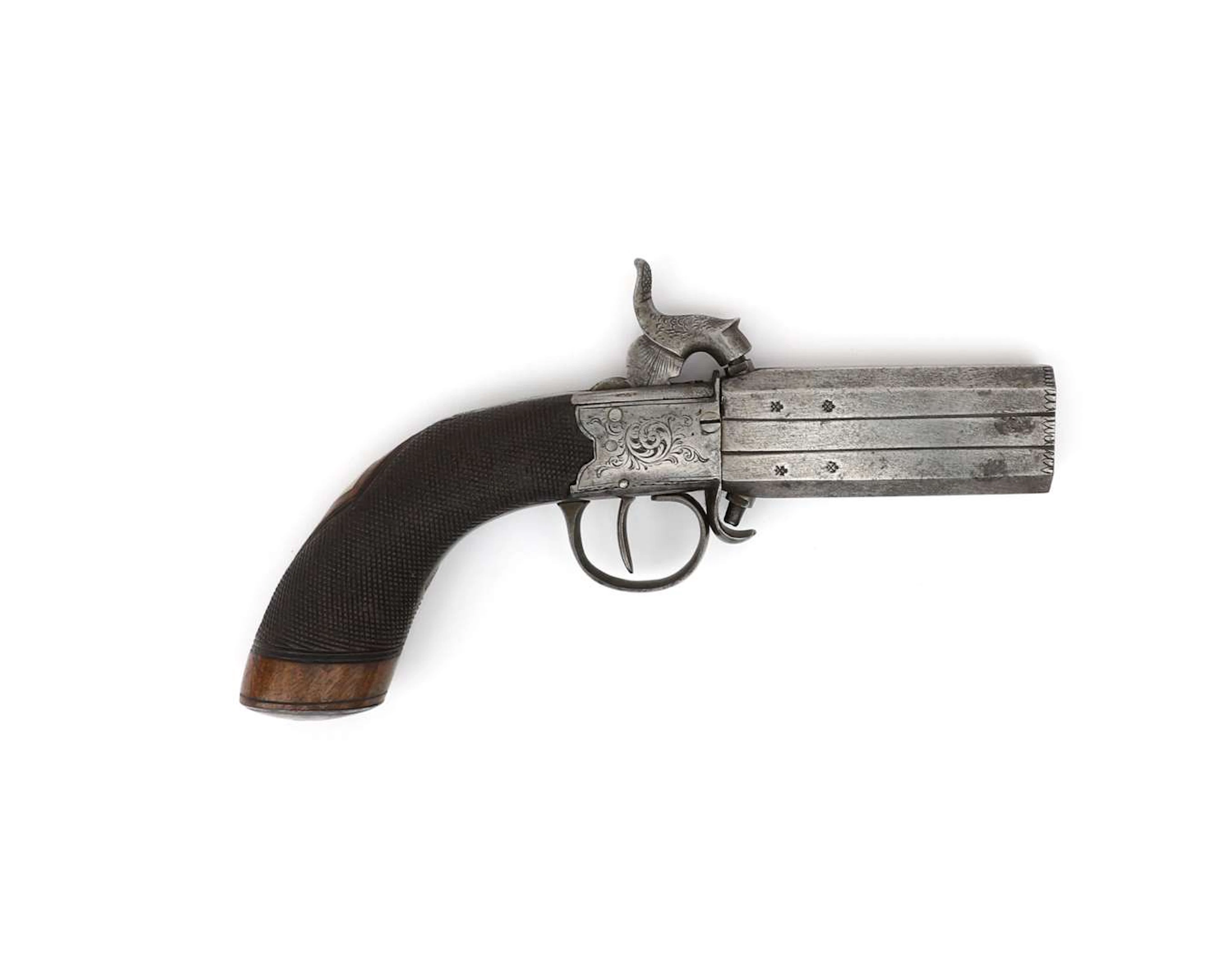 A percussion revolver, England, 19th century