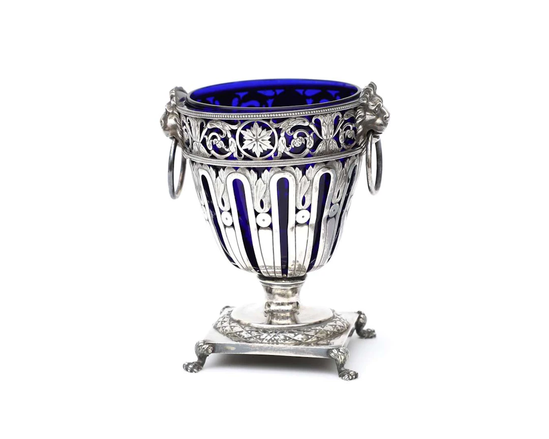 An Empire-style silver sugar bowl, France, 1798–1809