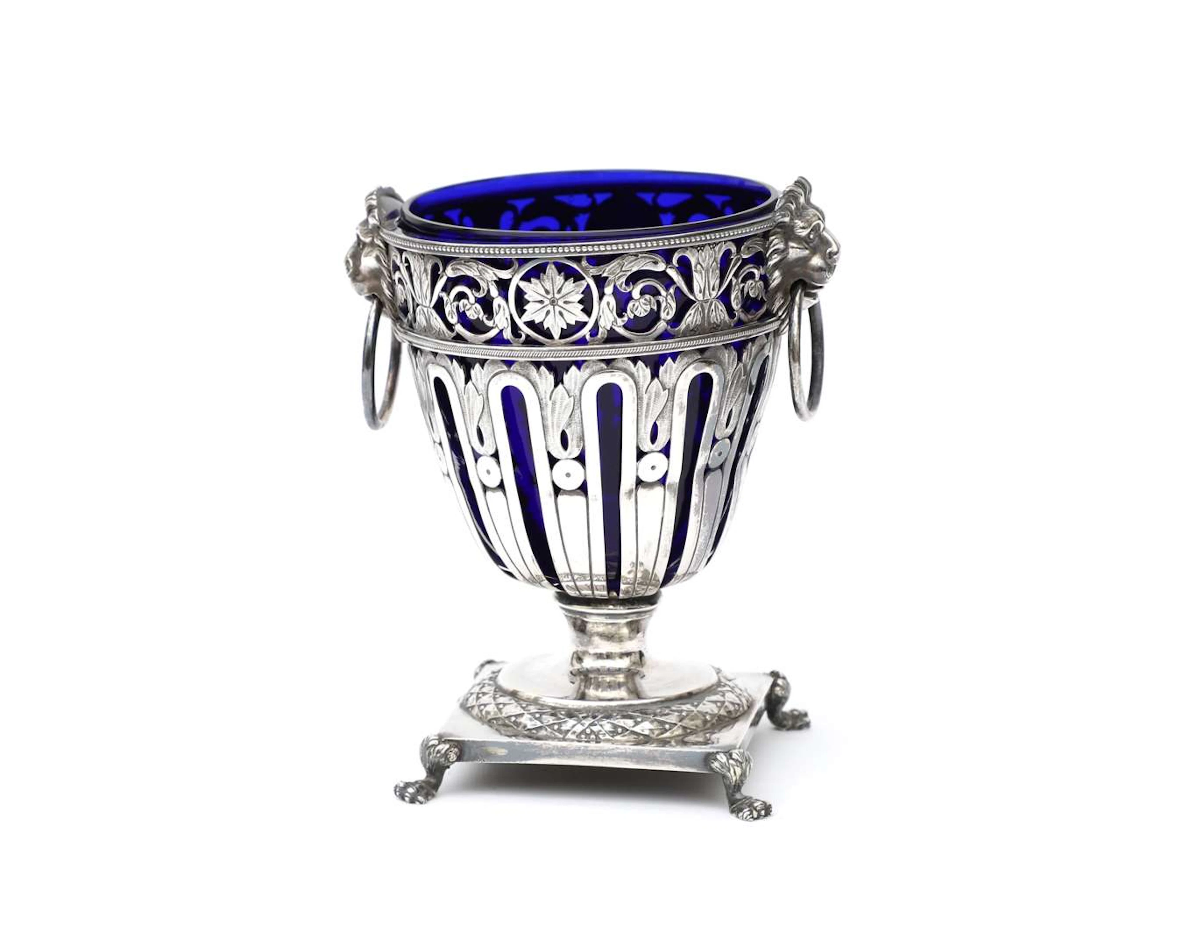 An Empire-style silver sugar bowl, France, 1798–1809