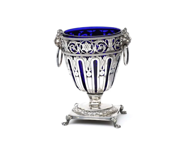 An Empire-style silver sugar bowl, France, 1798–1809