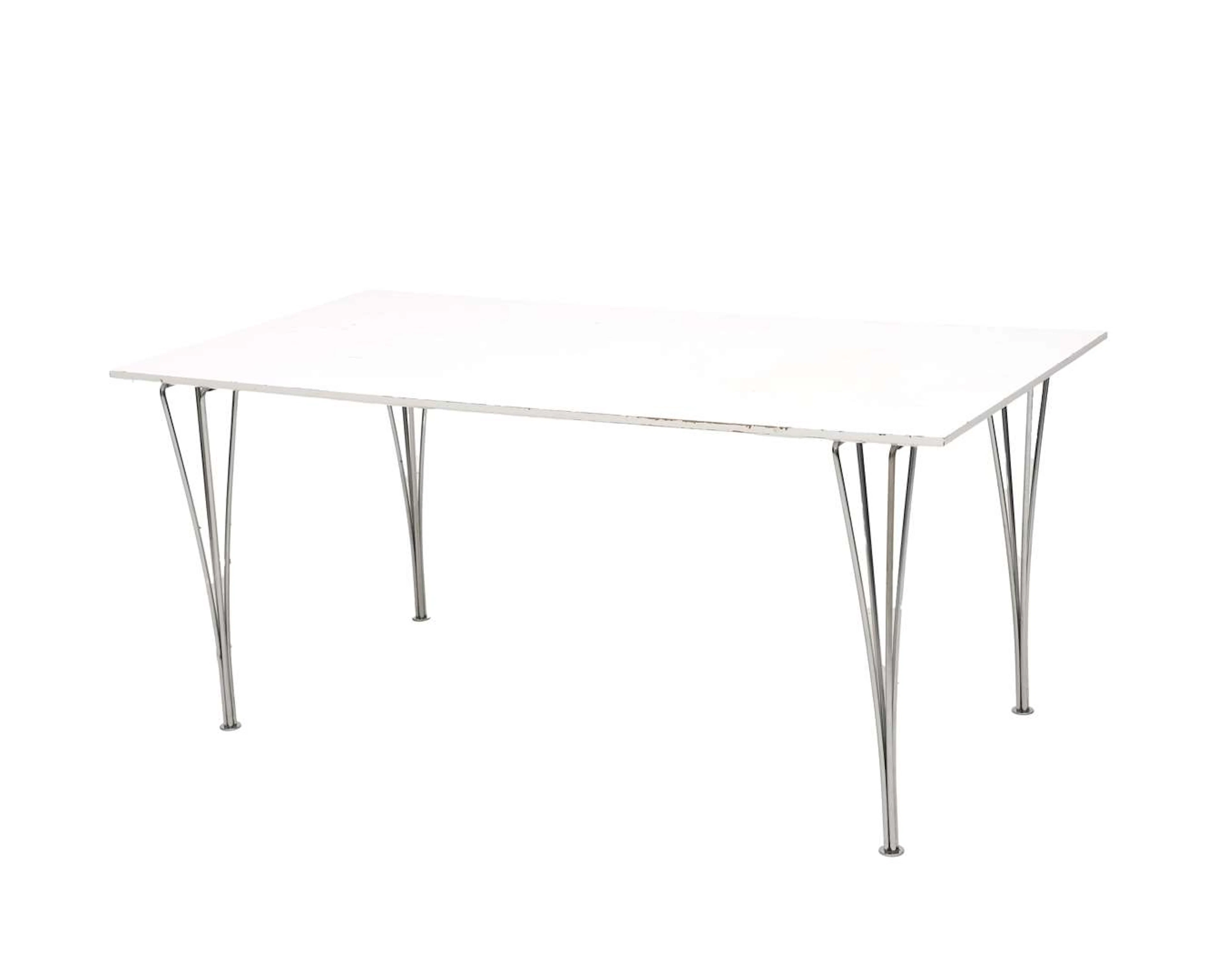 A wooden table, Piet Hein, Bruno Mathsson & Arne Jacobsen for Fritz
