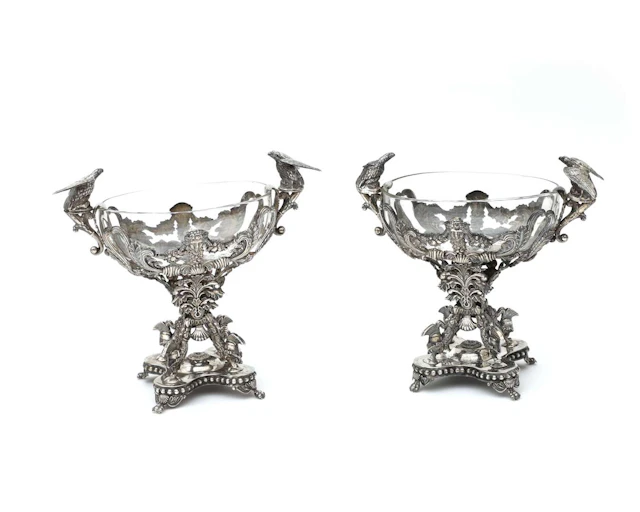 Two silver table centrepieces, Germany, Berlin, c. 1819–1842