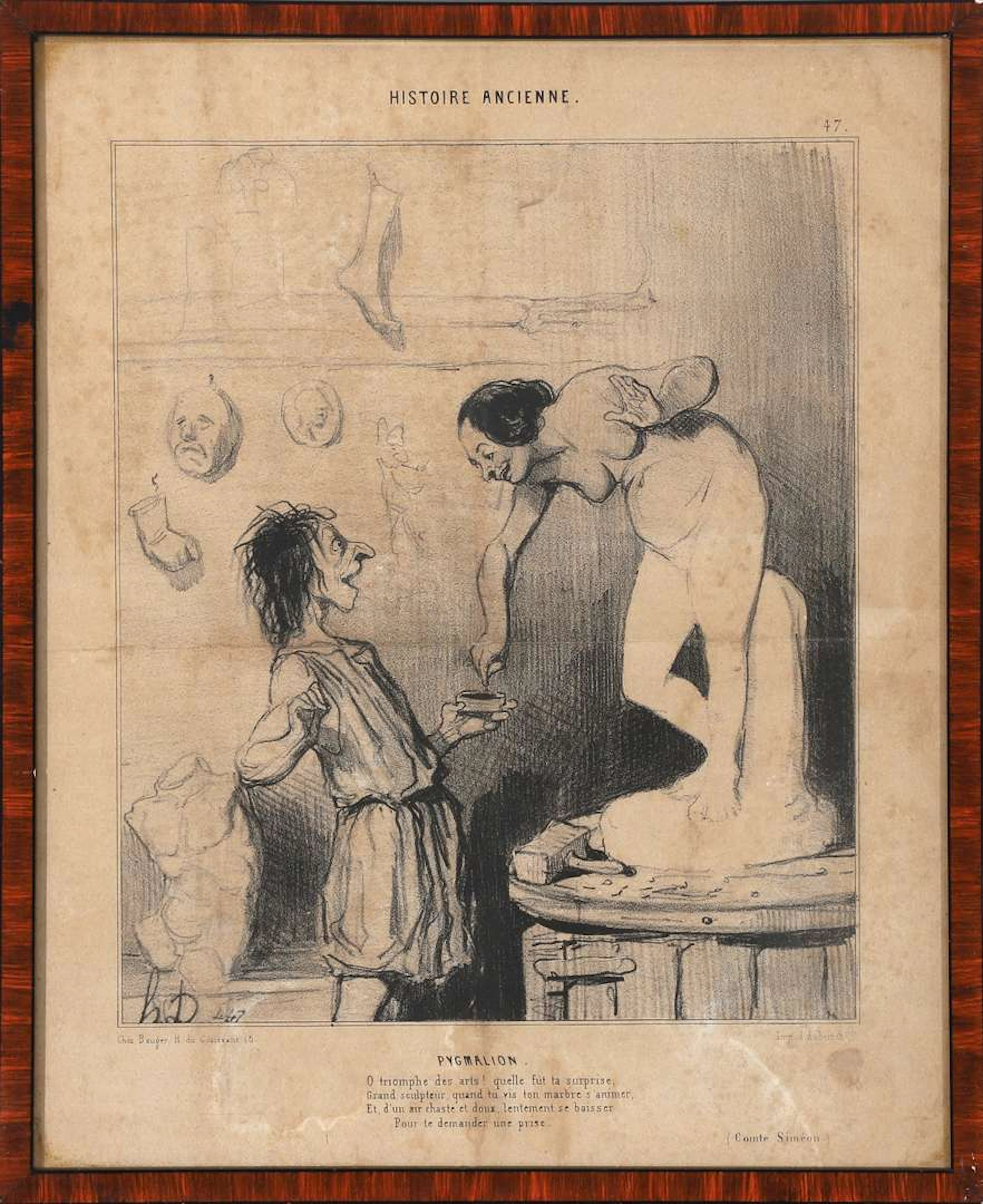 Honoré Daumier (1808–1879), from the ‘Histoire Ancienne’ series, ‘Pygmalion’