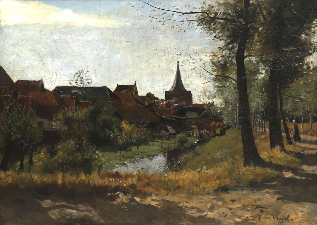 Jan van Vuuren (1871–1941), Landscape with the Fish Gate at Elburg