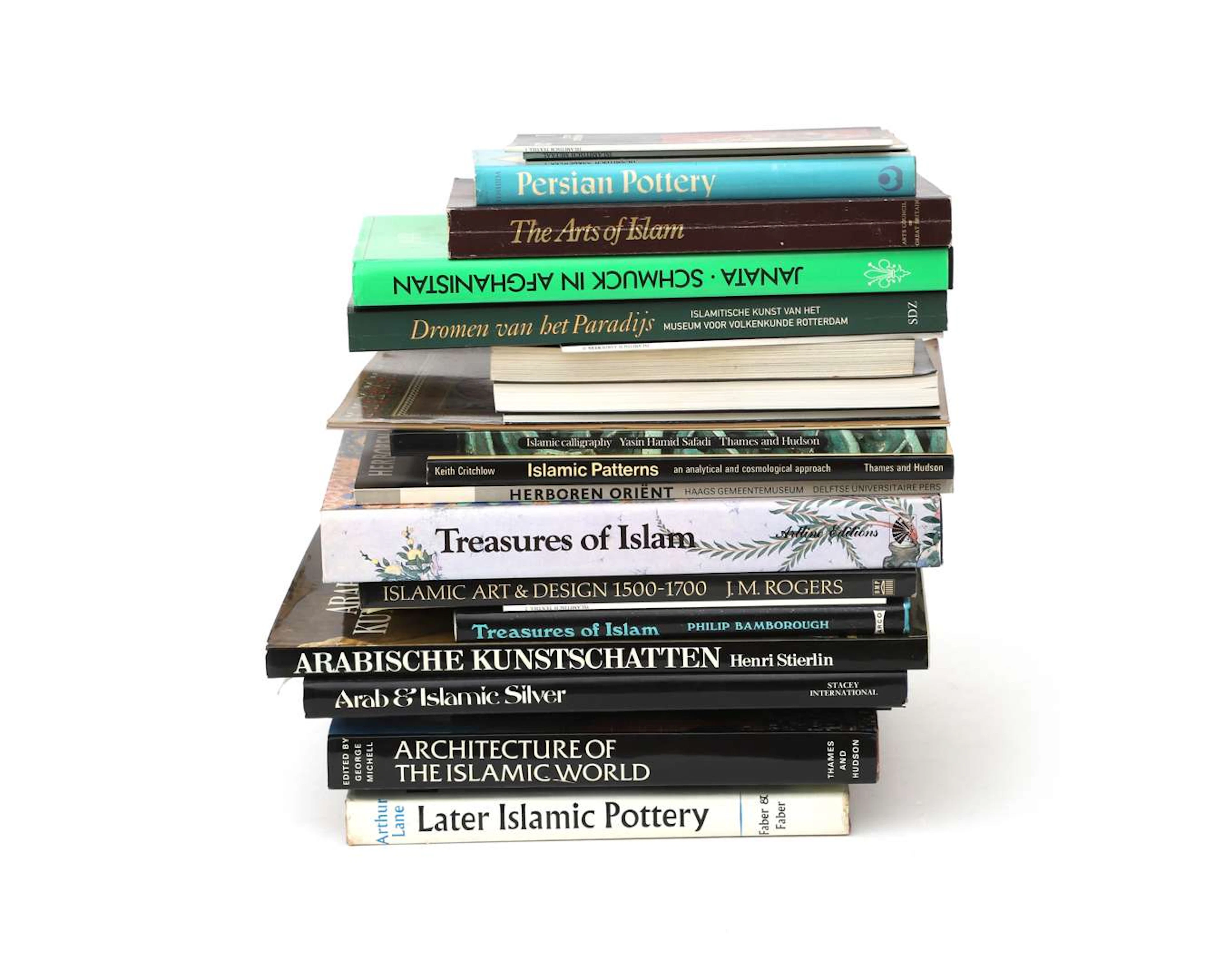 A collection of books on Arabic and Islamic art and design (27)