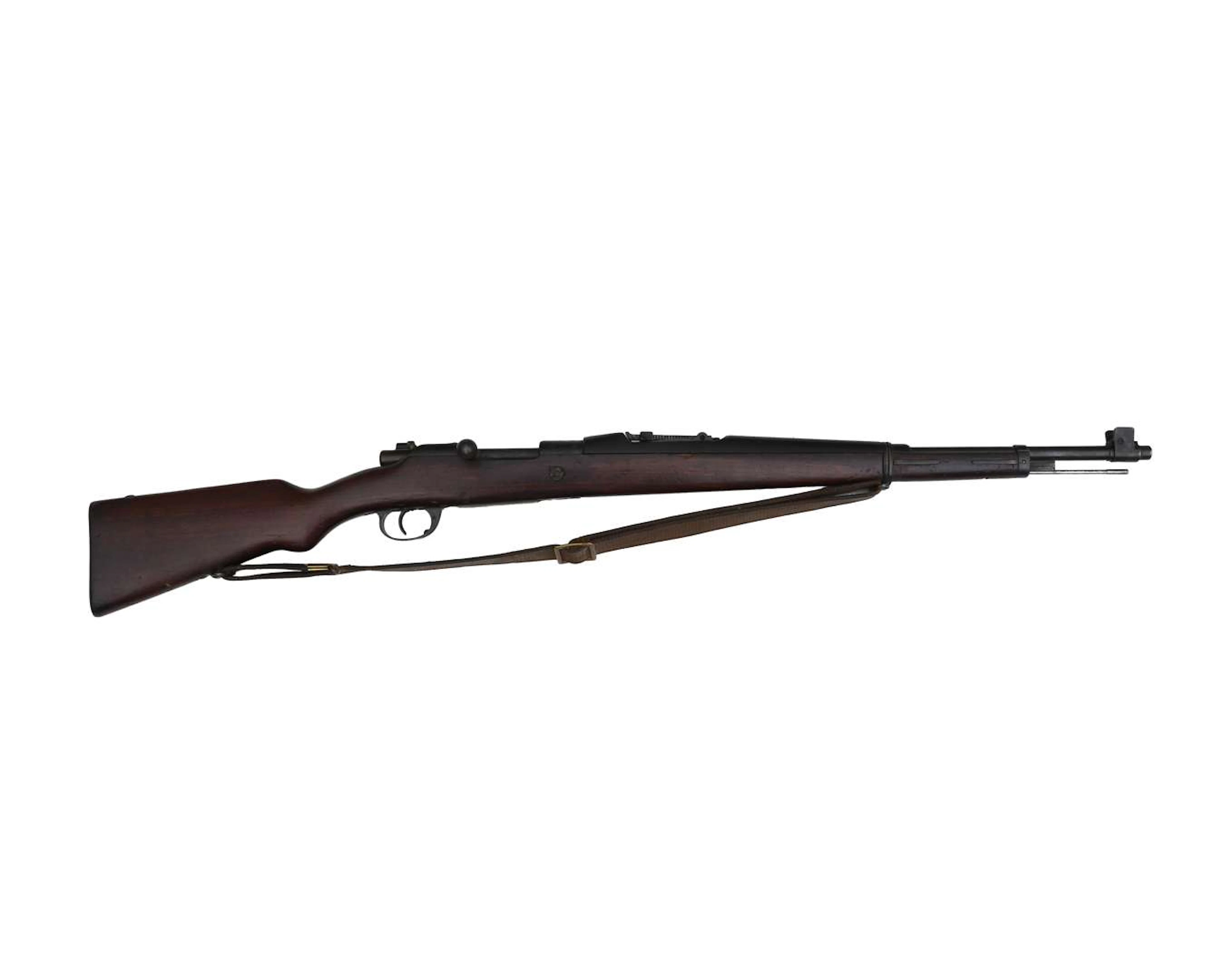 A Mauser bolt-action rifle, model 1904, manufactured in Germany, used