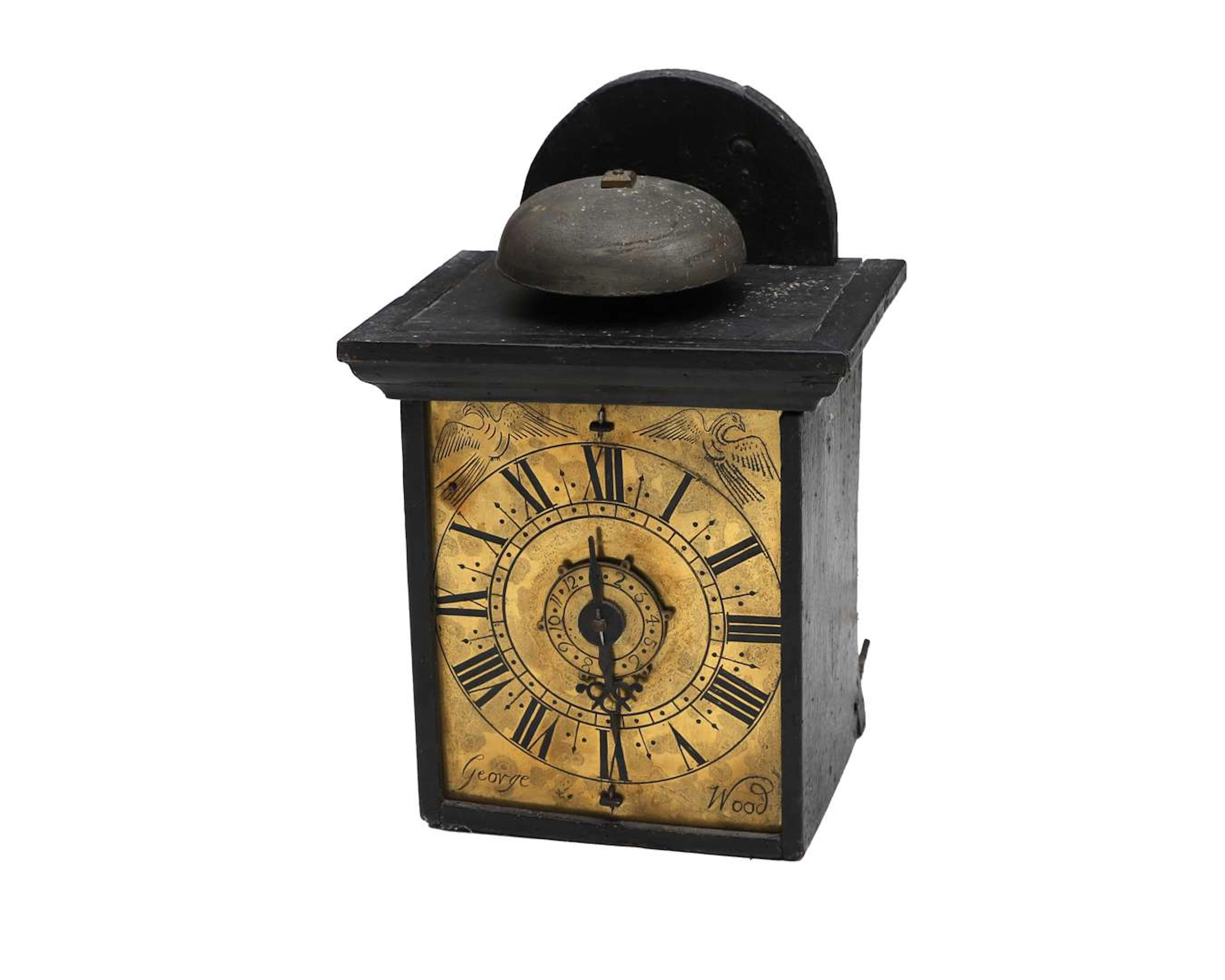 A wall clock with an alarm function, England, 18th century