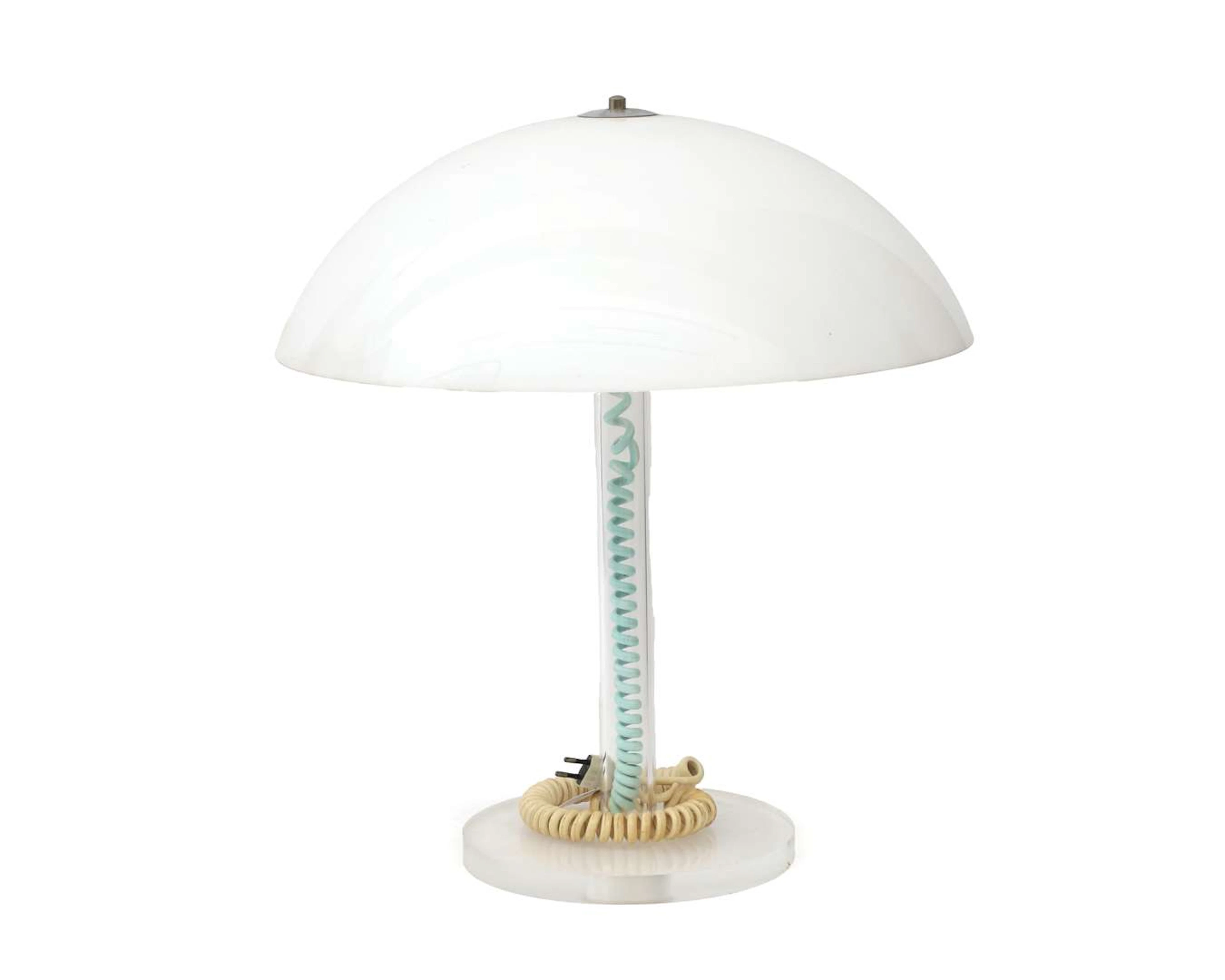 A plexiglass table lamp, designed and crafted by Harco Loor, 20th century