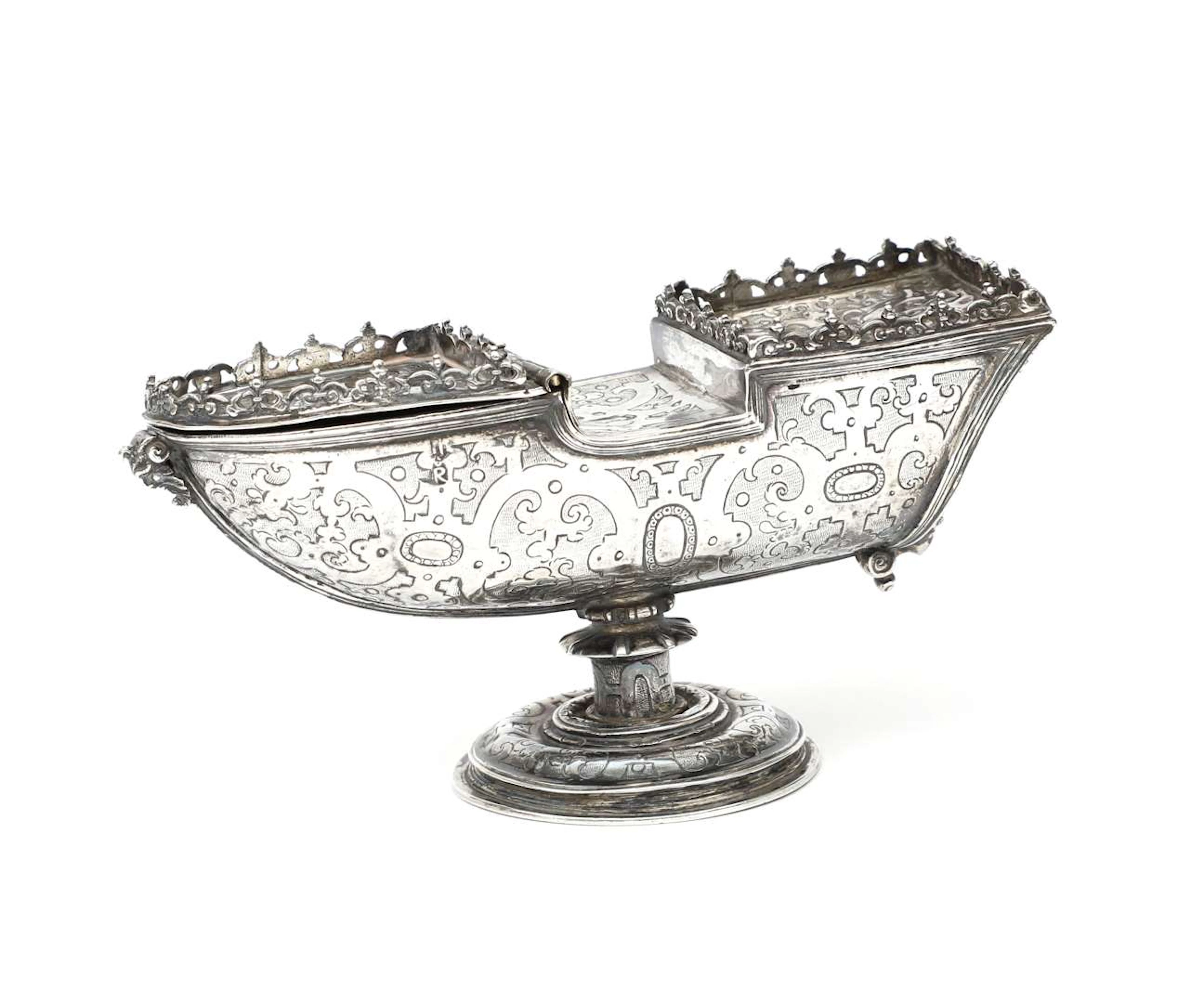 A silver incense burner, Spain or Portugal, late 18th century