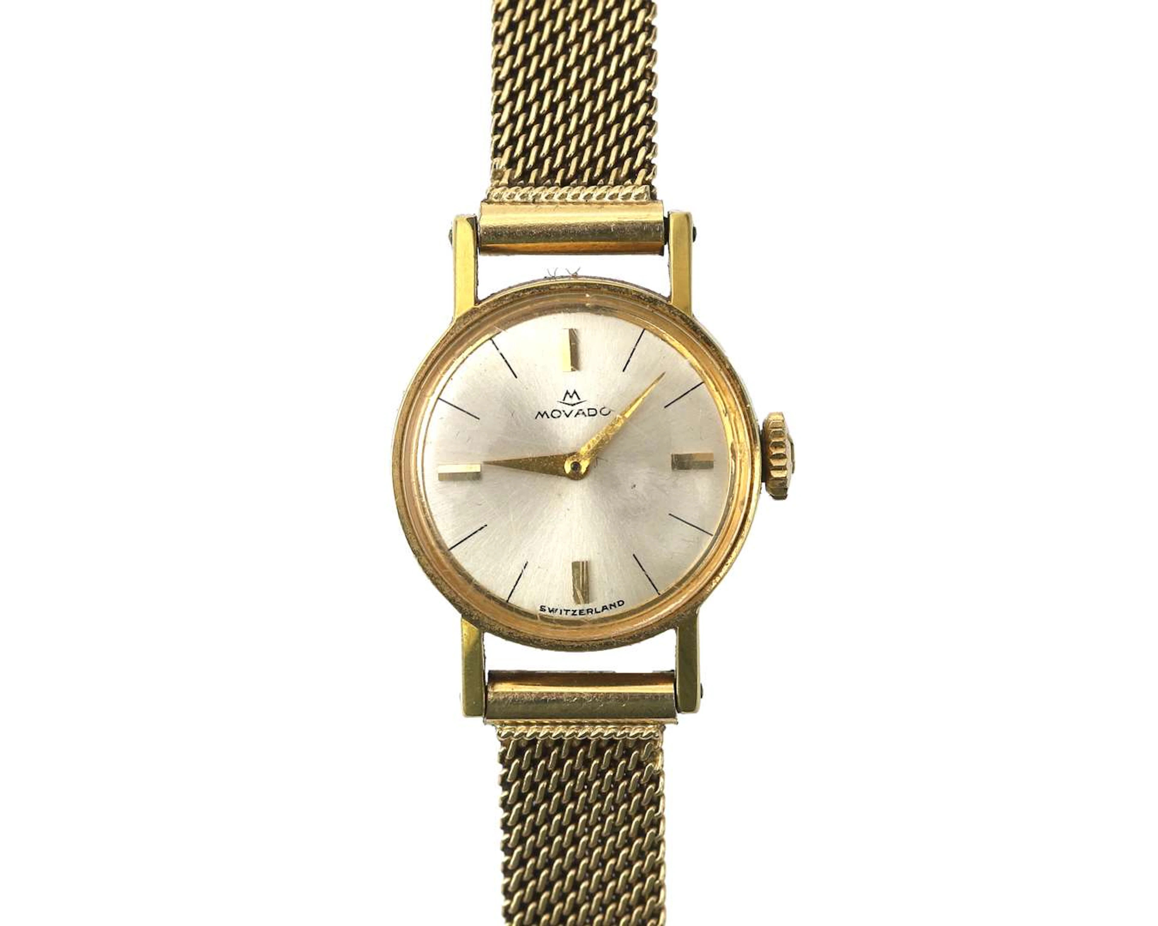 A 14-carat yellow gold Movado ladies’ wristwatch