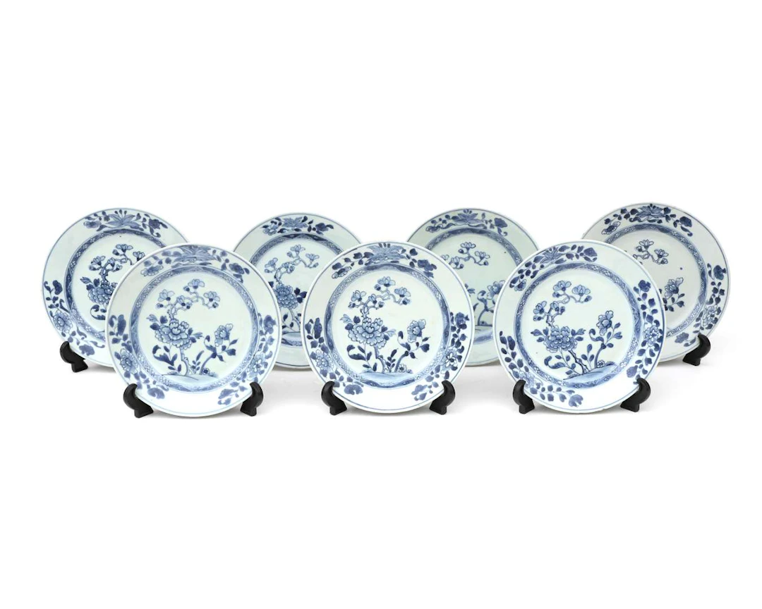 Seven porcelain plates, China, Qianlong period (1736–1795), 18th century