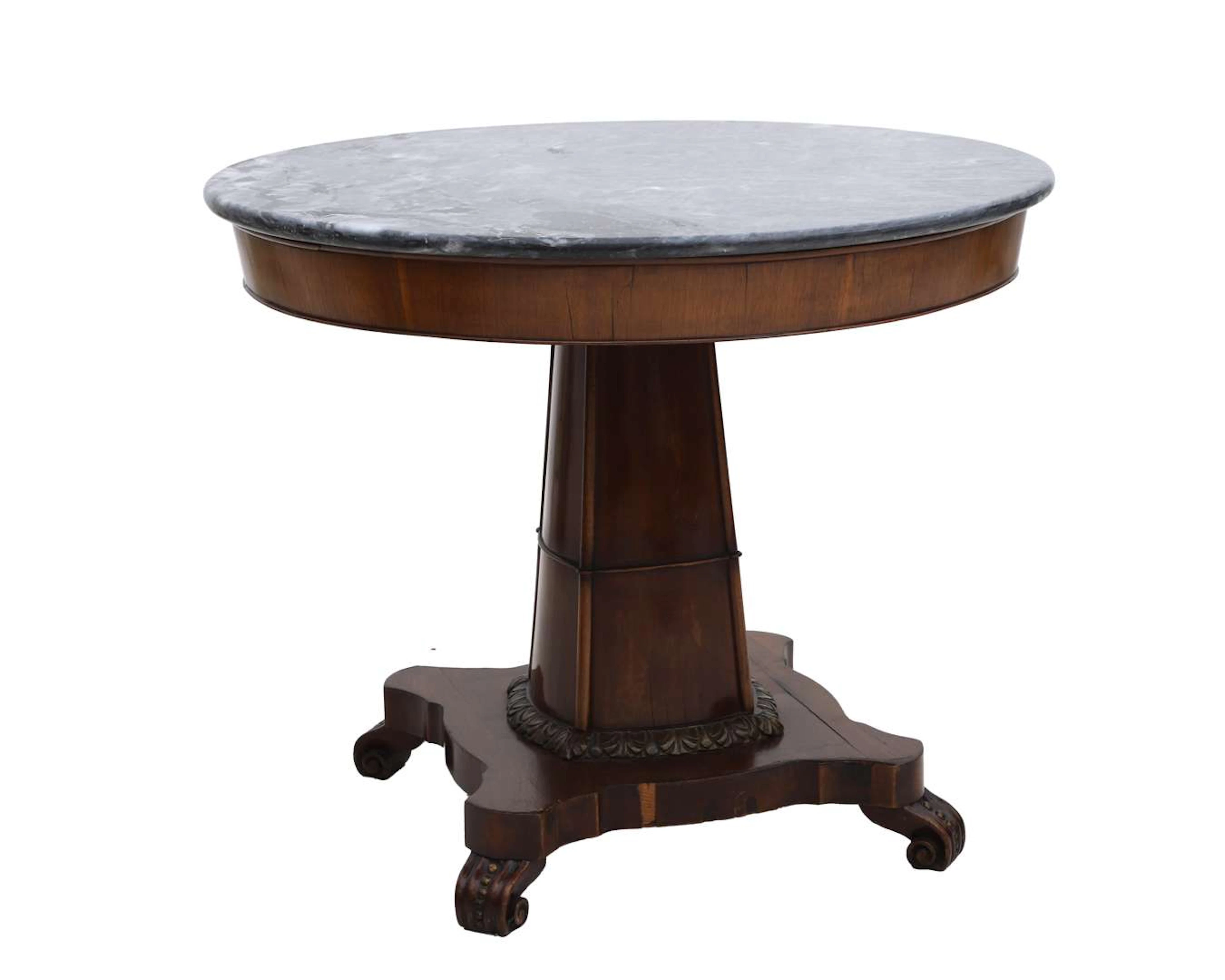 A round mahogany table, Holland, late 19th century