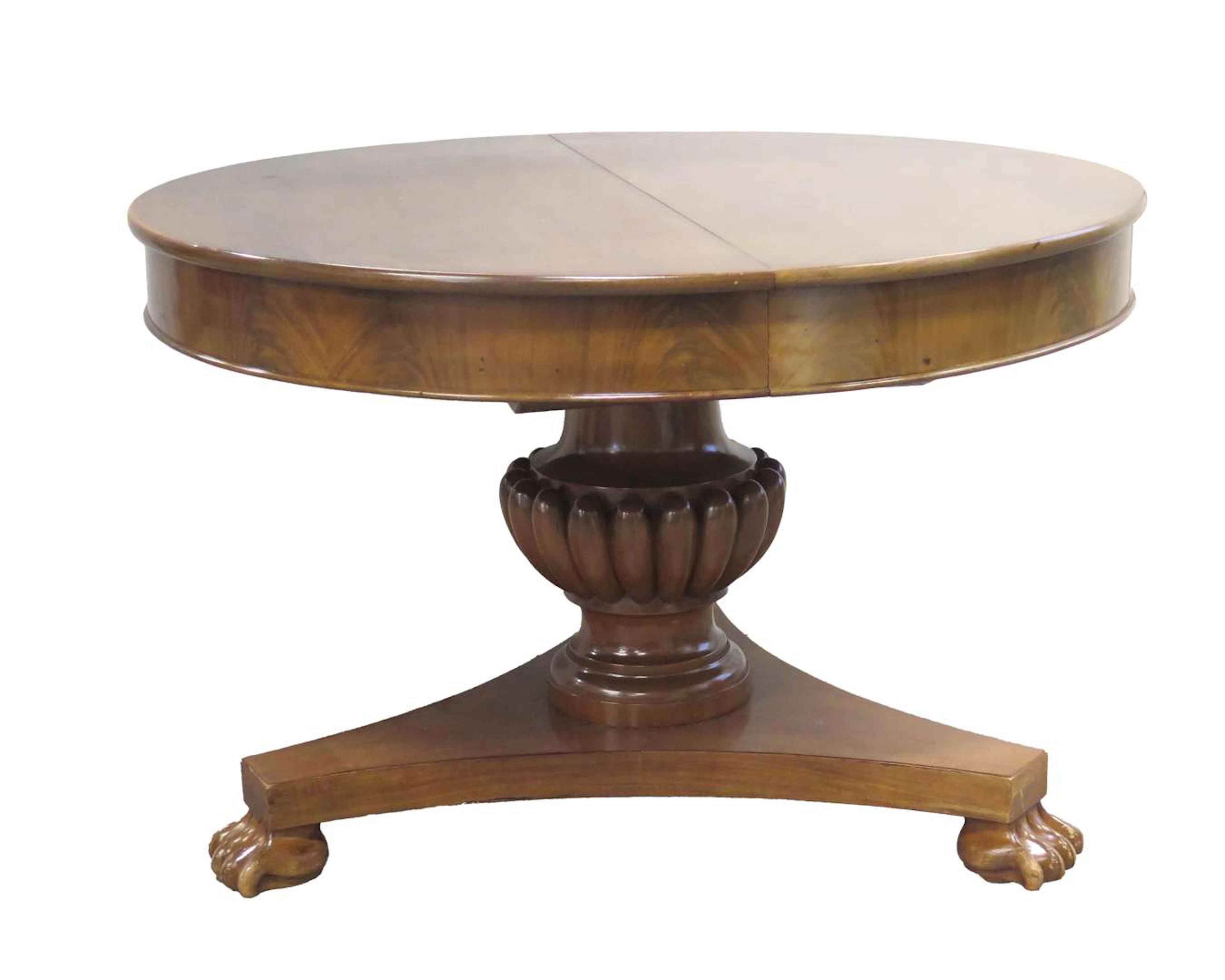A mahogany sliding-top table, Europe, 19th century