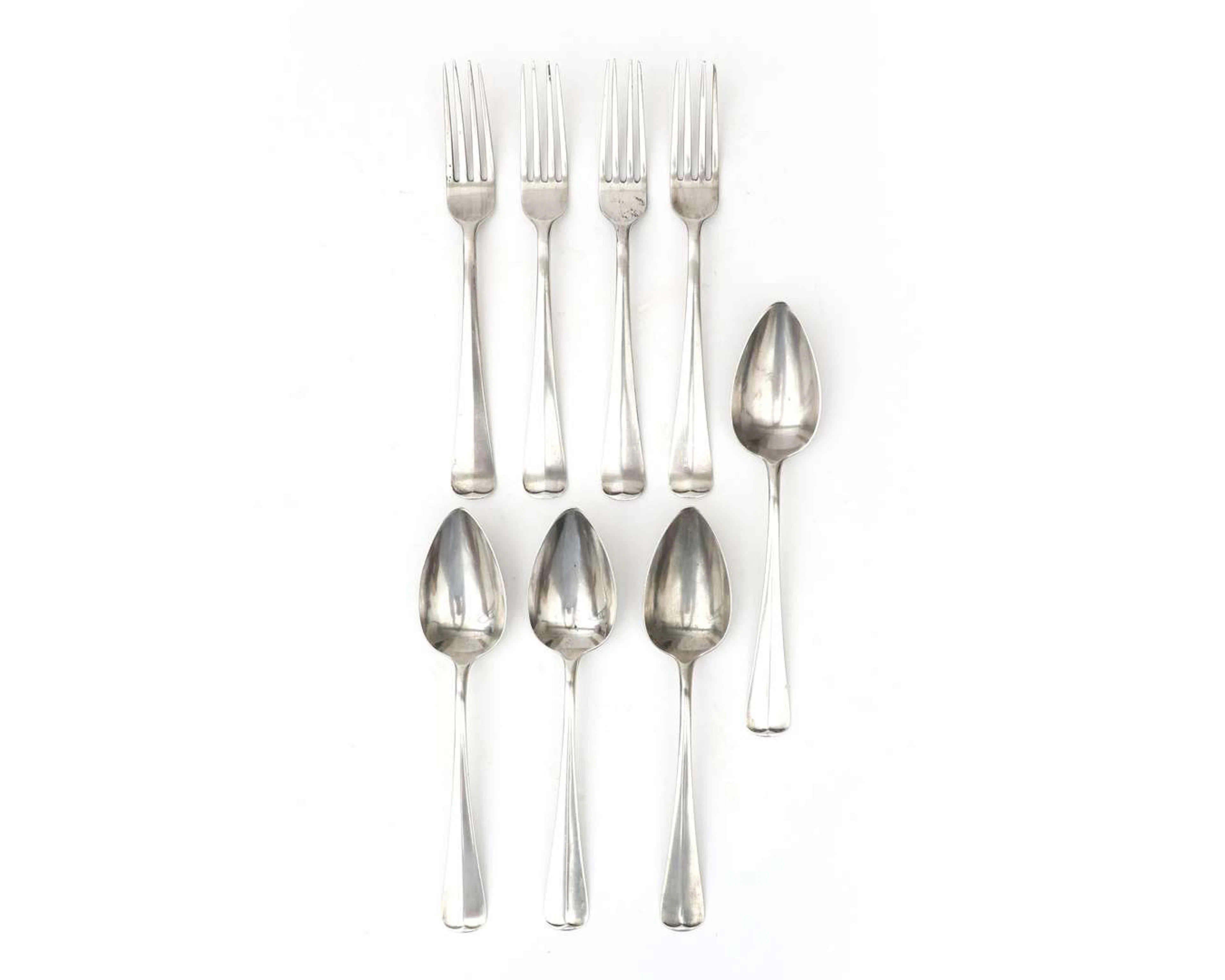 An eight-piece silver cutlery set, the Netherlands, Voorschoten, 1925