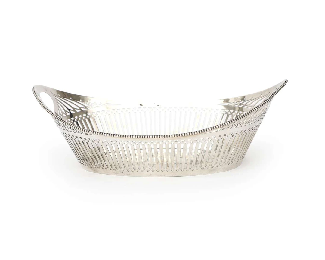 A silver bread basket, Netherlands, Haarlem, 1962