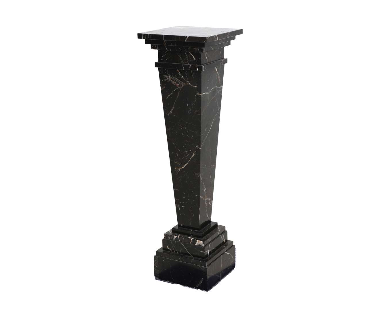 A black marble pedestal, 2nd half 20th century