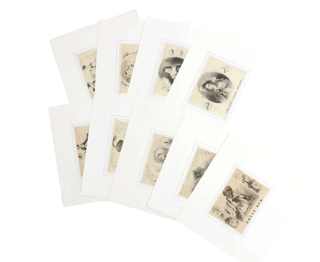 A sheet of printed matter, ‘Musical Bouquet’, London, 19th century (9)