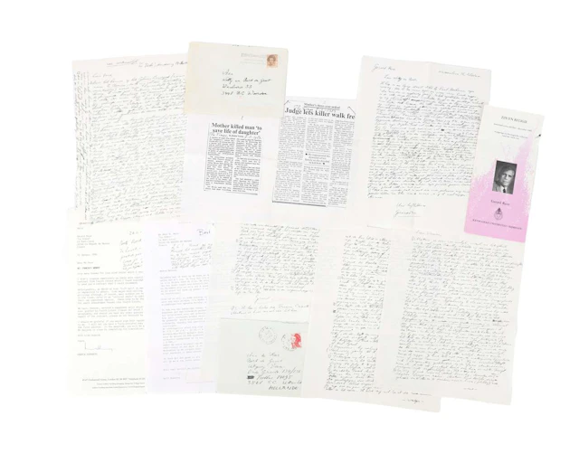Gerard Reve – 5 original handwritten letters on 7 sheets of paper