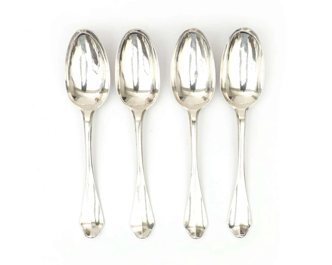 Four silver spoons, Holland, Amsterdam, 1738–1743