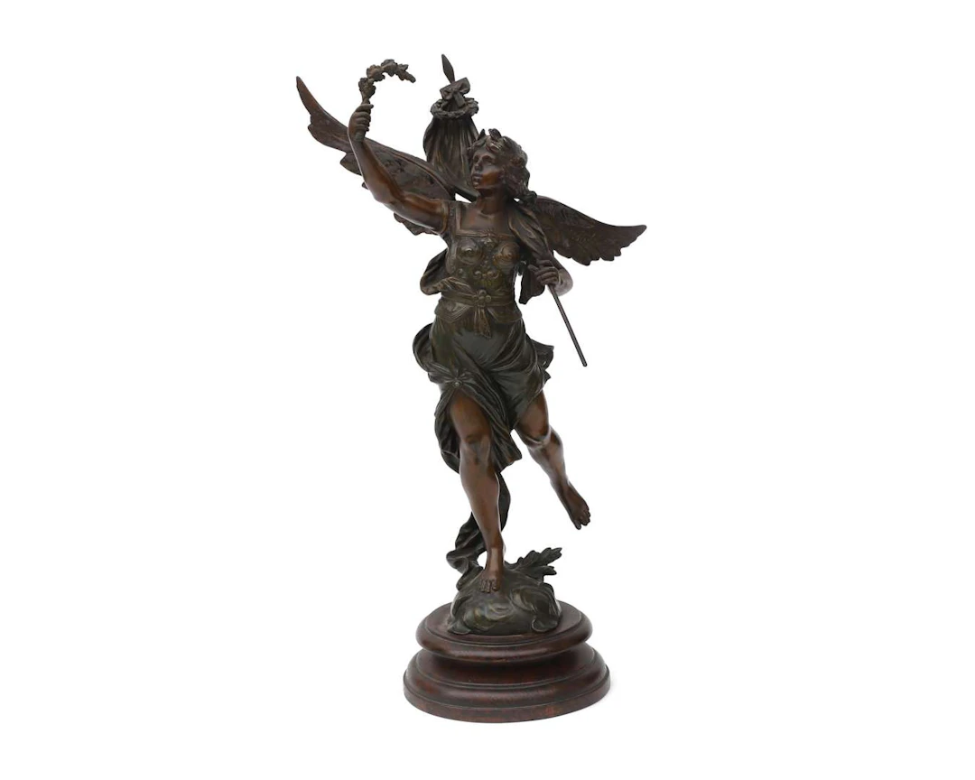 A bronze sculpture by Louis & François Moreau, early 20th century