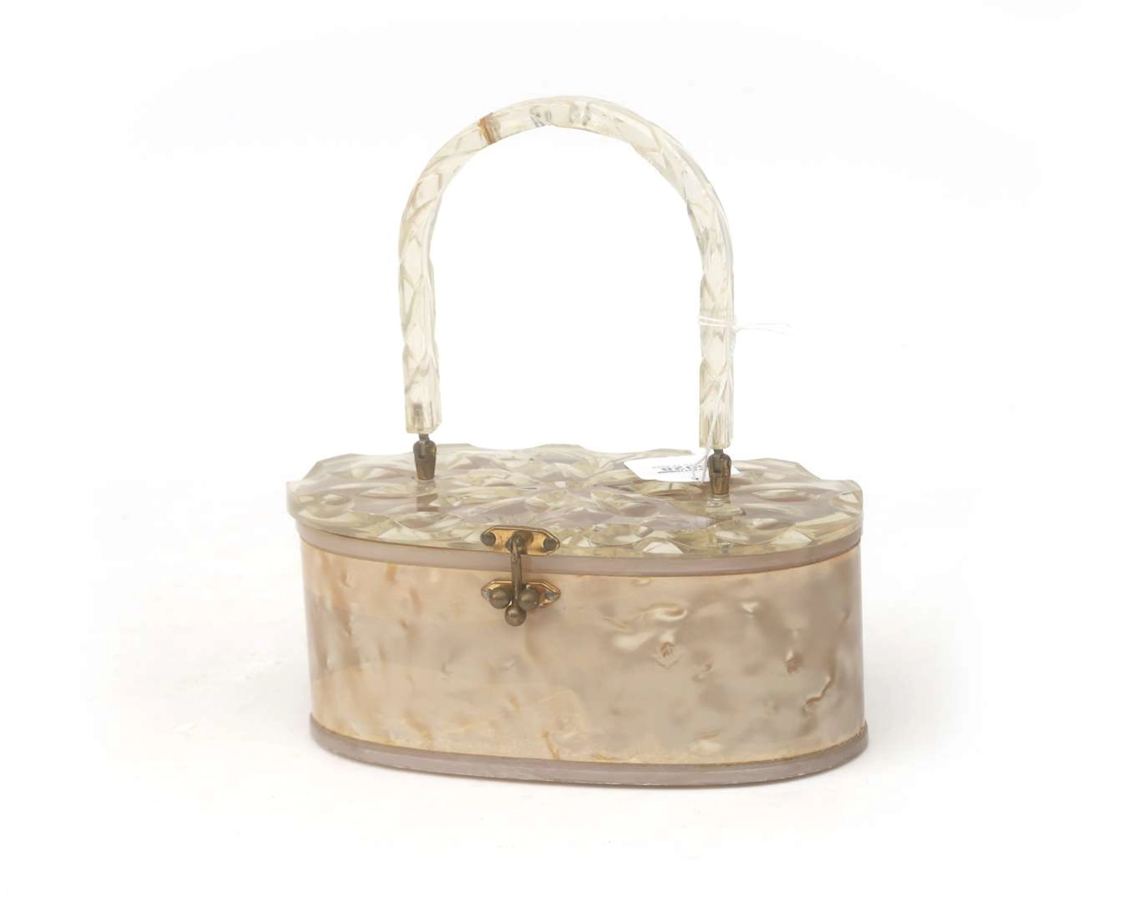 A lucite handbag/clutch