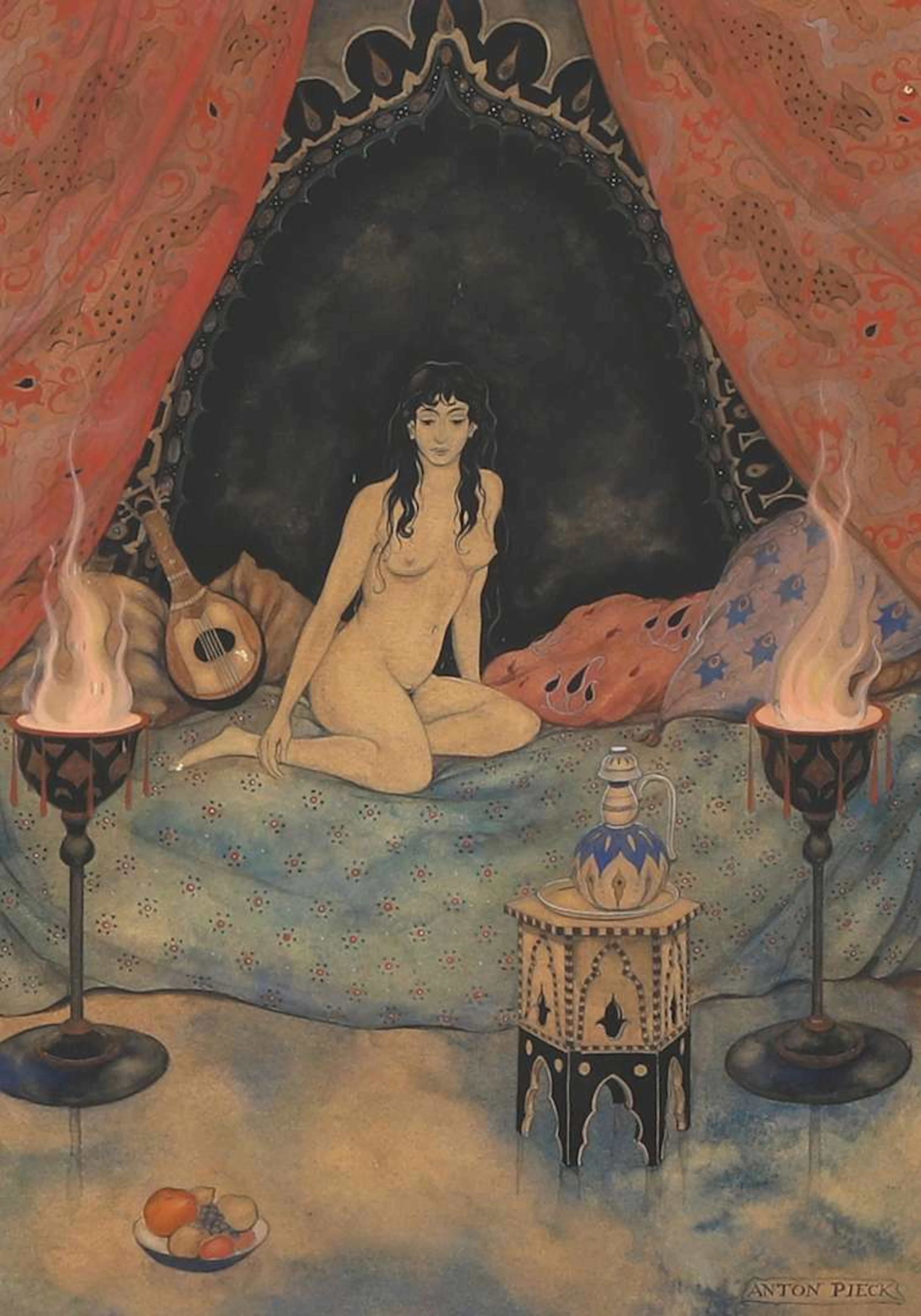Anton Pieck (1895–1987), Seated Woman (Illustration for ‘All the Tales