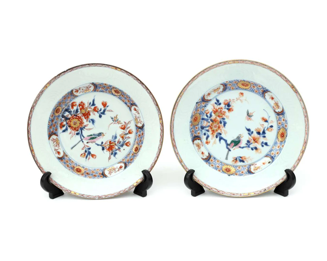 Two porcelain plates, China, Kangxi period (1662-1722), ca. 1700