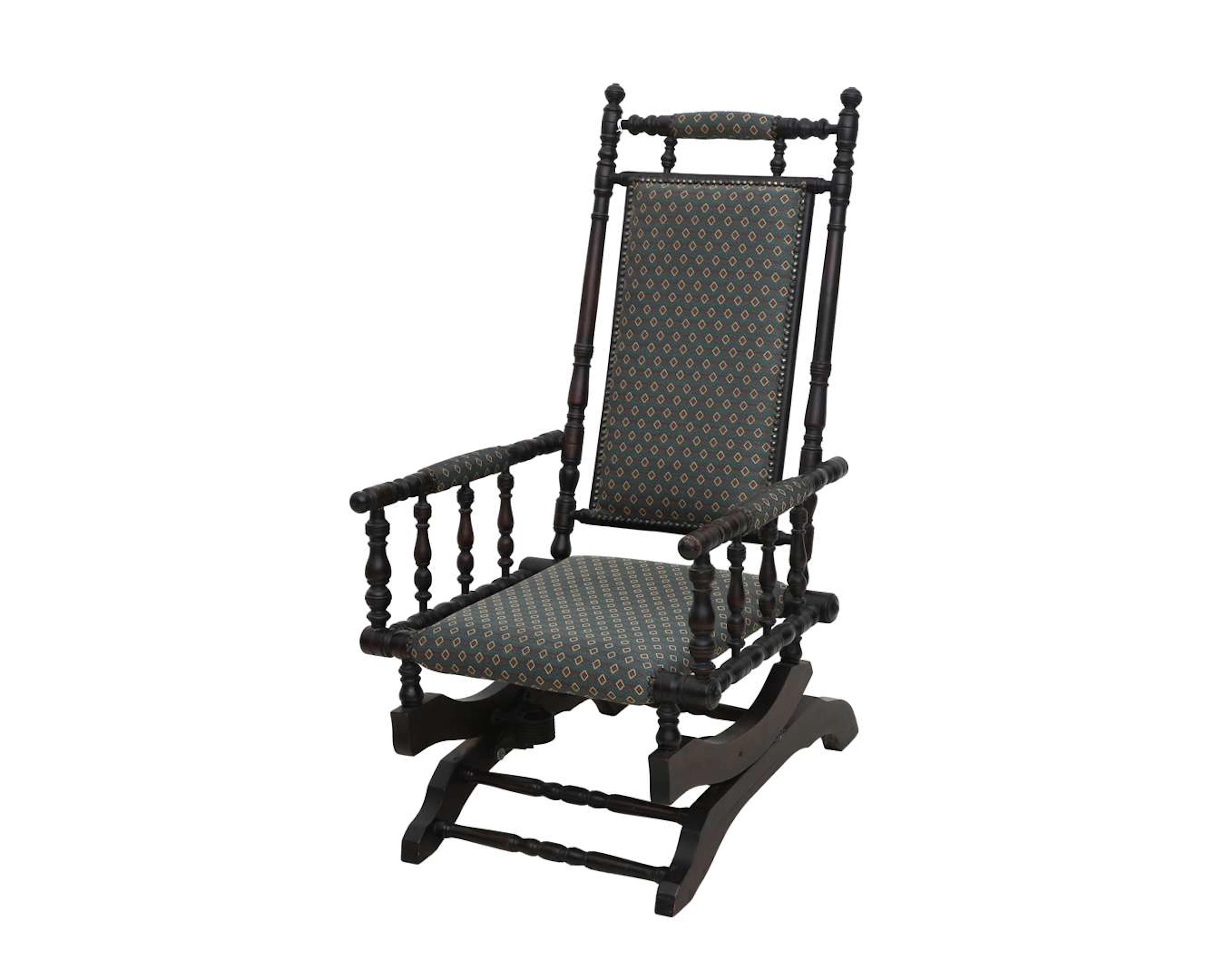 An Edwardian-style rocking chair, England, c. 1900