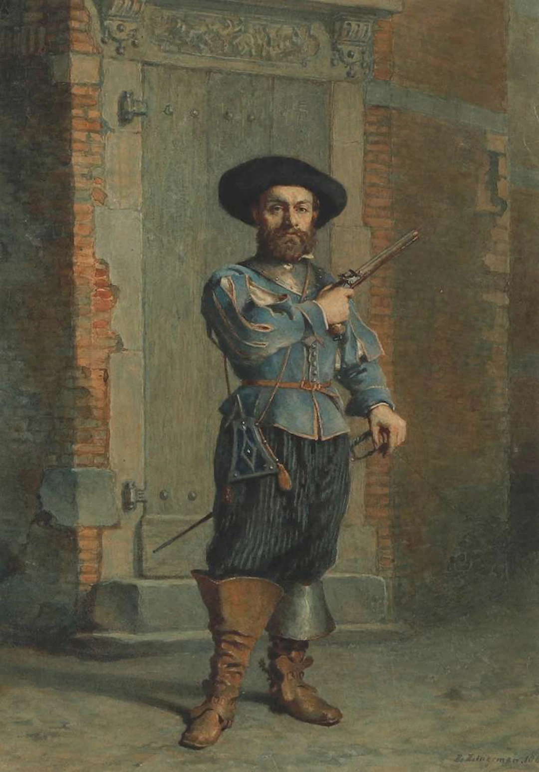 Lambertus Lingeman (1829-1894), The Musketeer