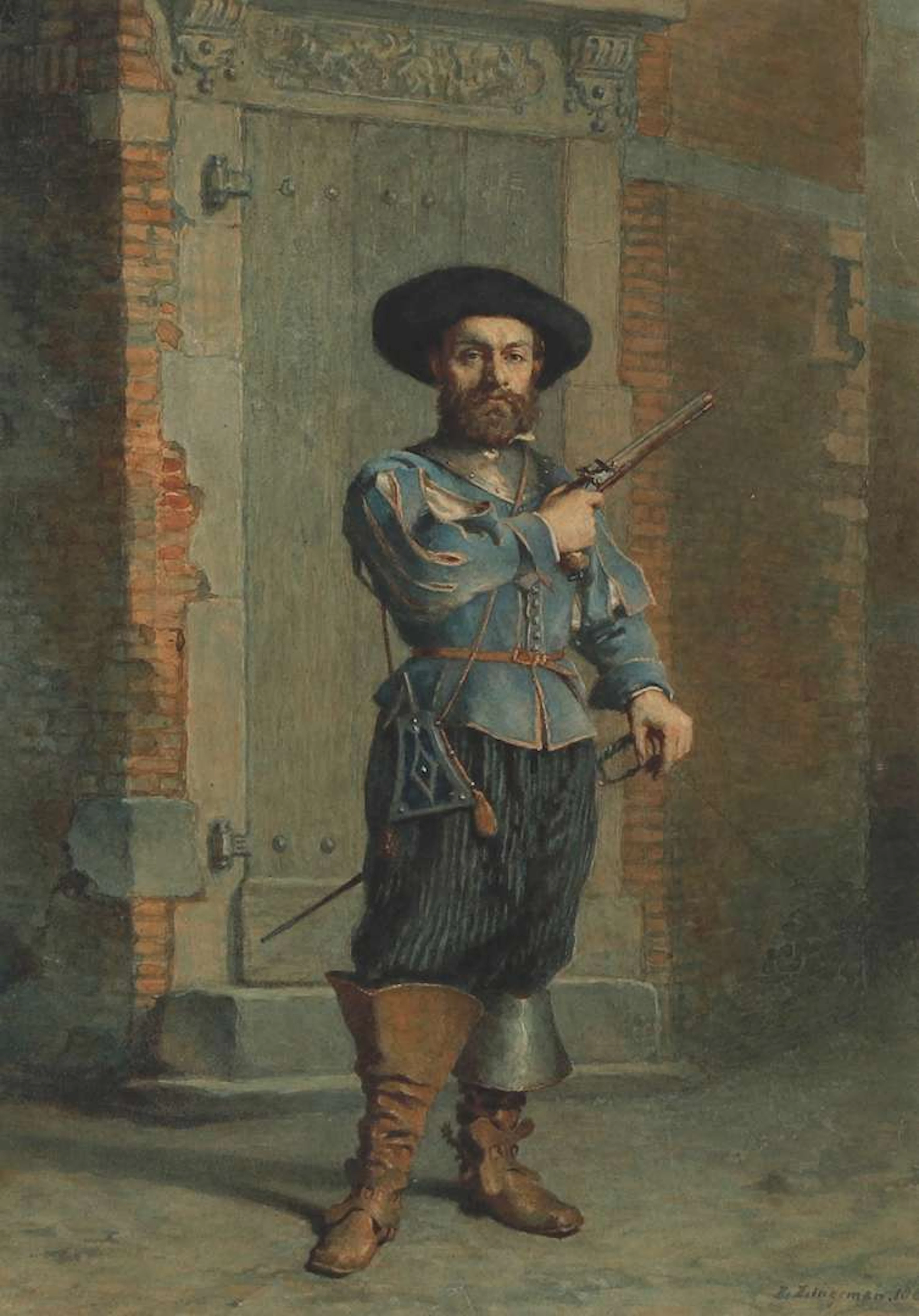 Lambertus Lingeman (1829-1894), The Musketeer