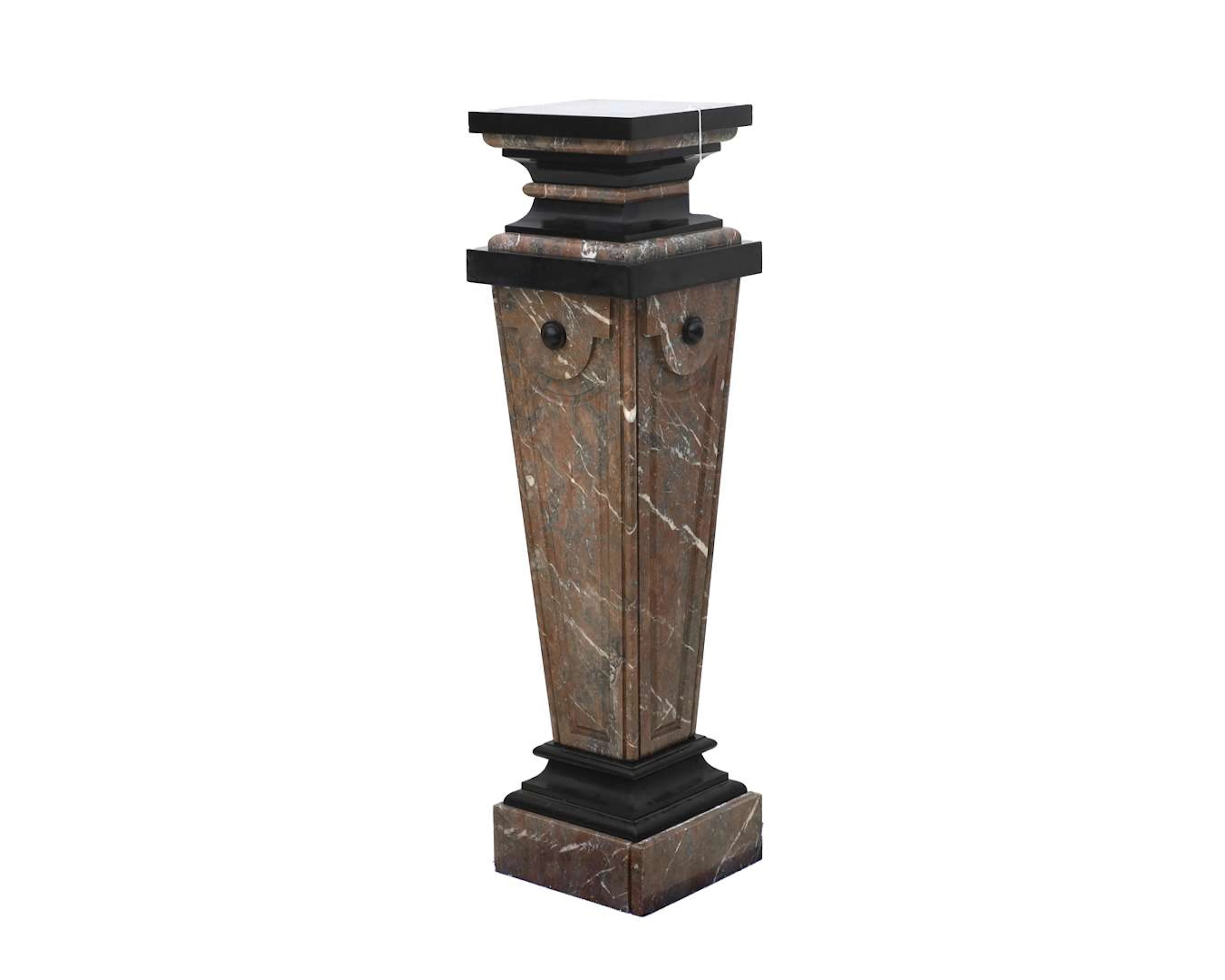 A natural stone pedestal, 20th century