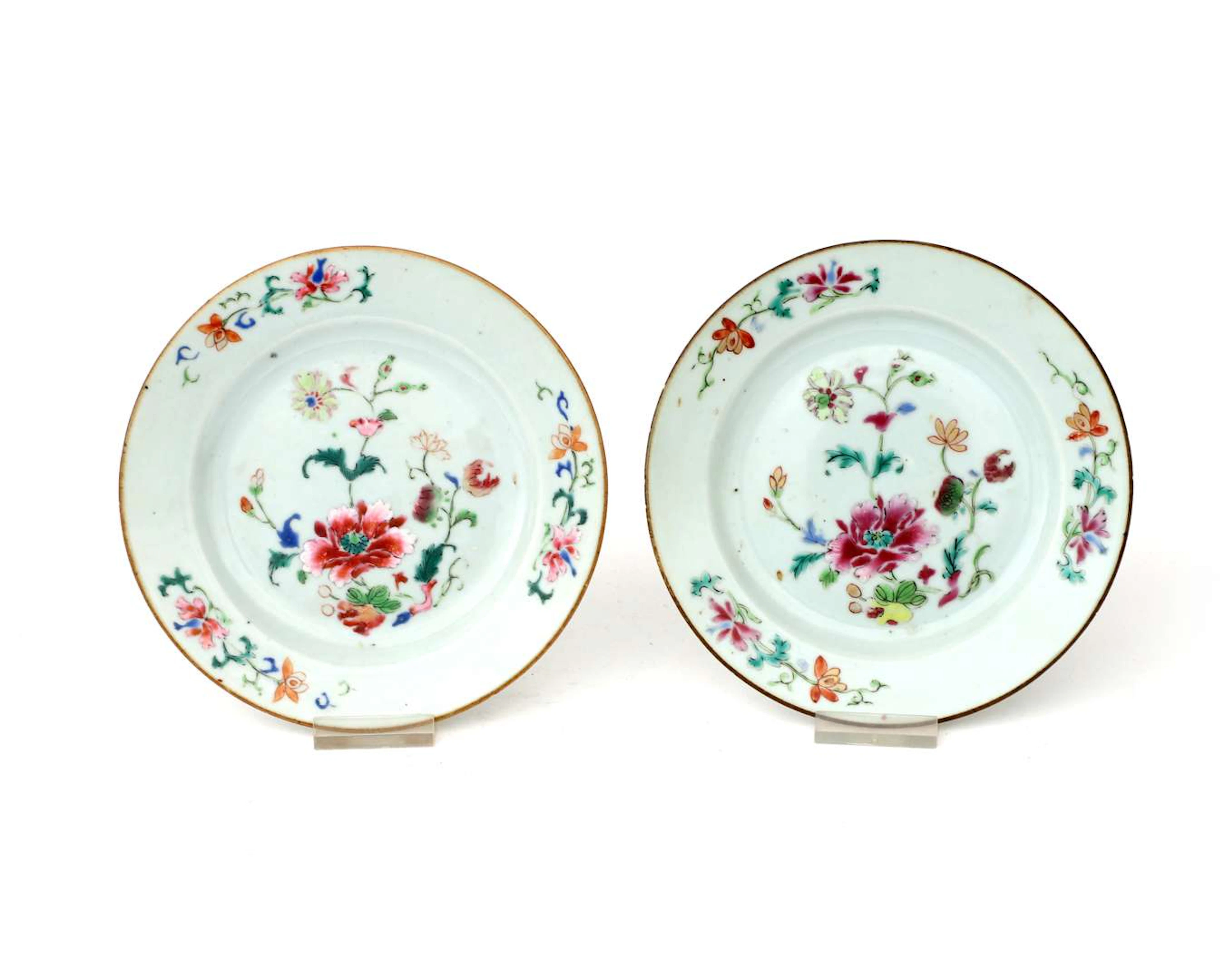 Two porcelain plates, China, 18th century