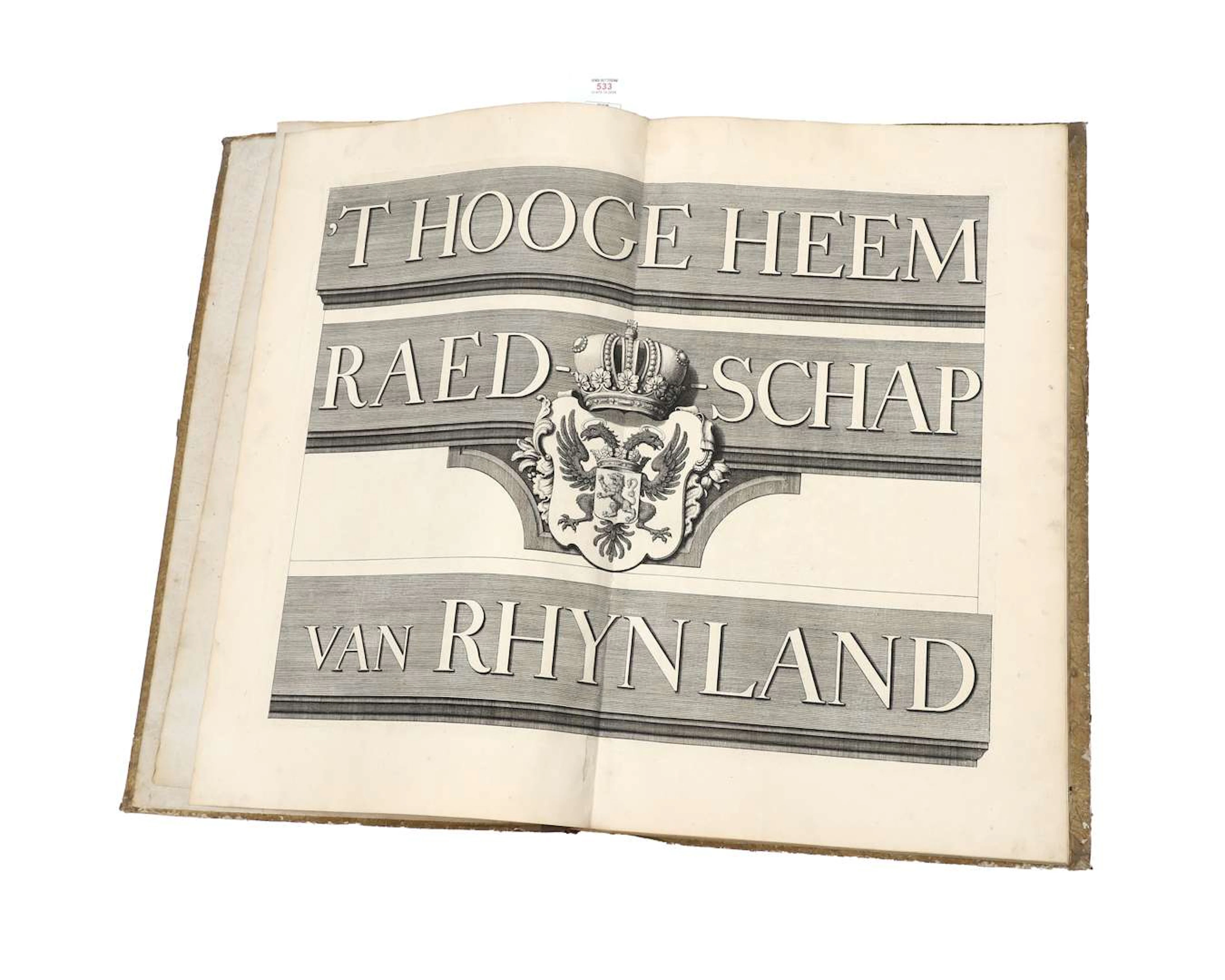 M. Bolstra – 't Hooge Heemraedschap van Rhynland – 1746 – Atlas containing