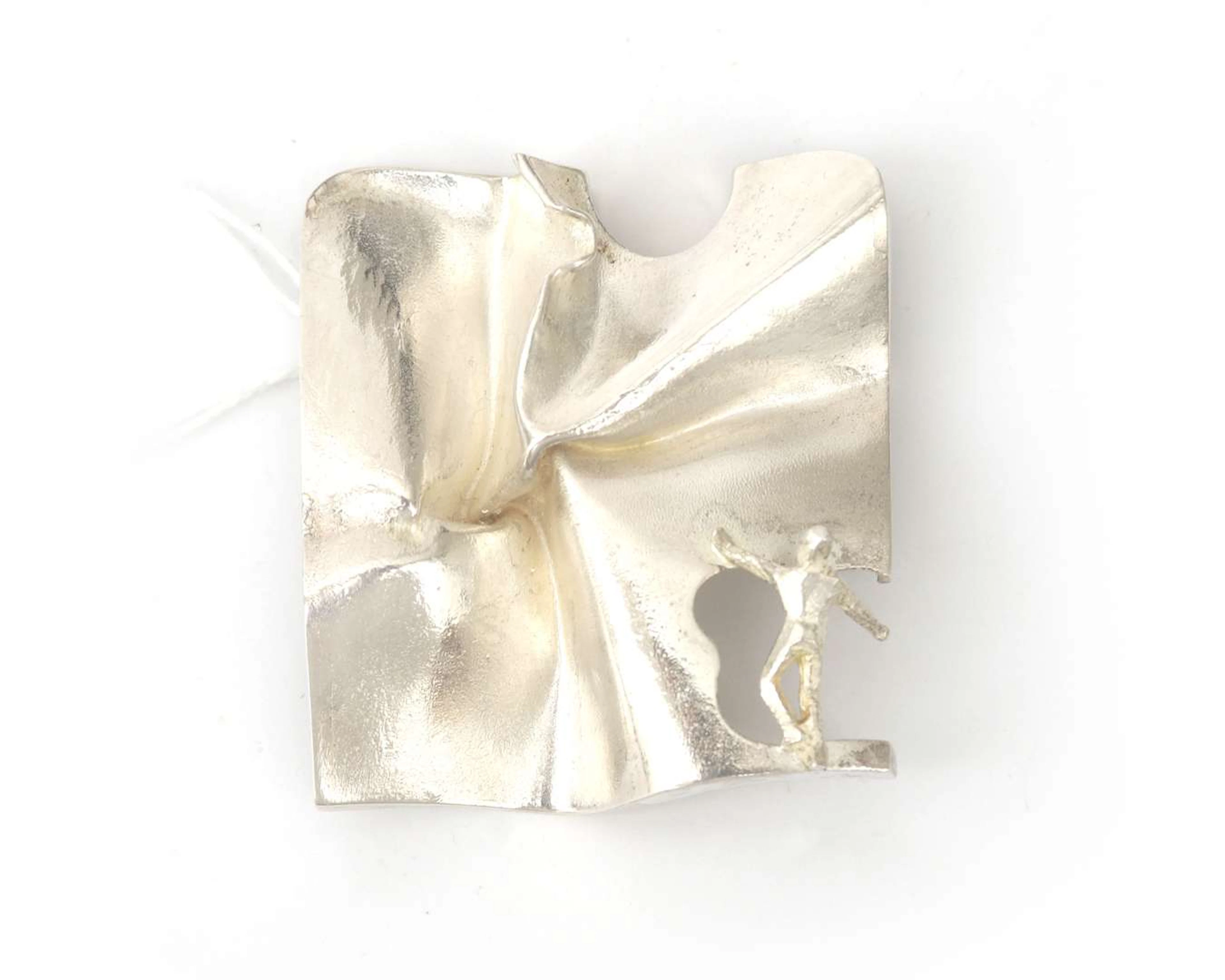 Een sterling zilveren Lapponia broche