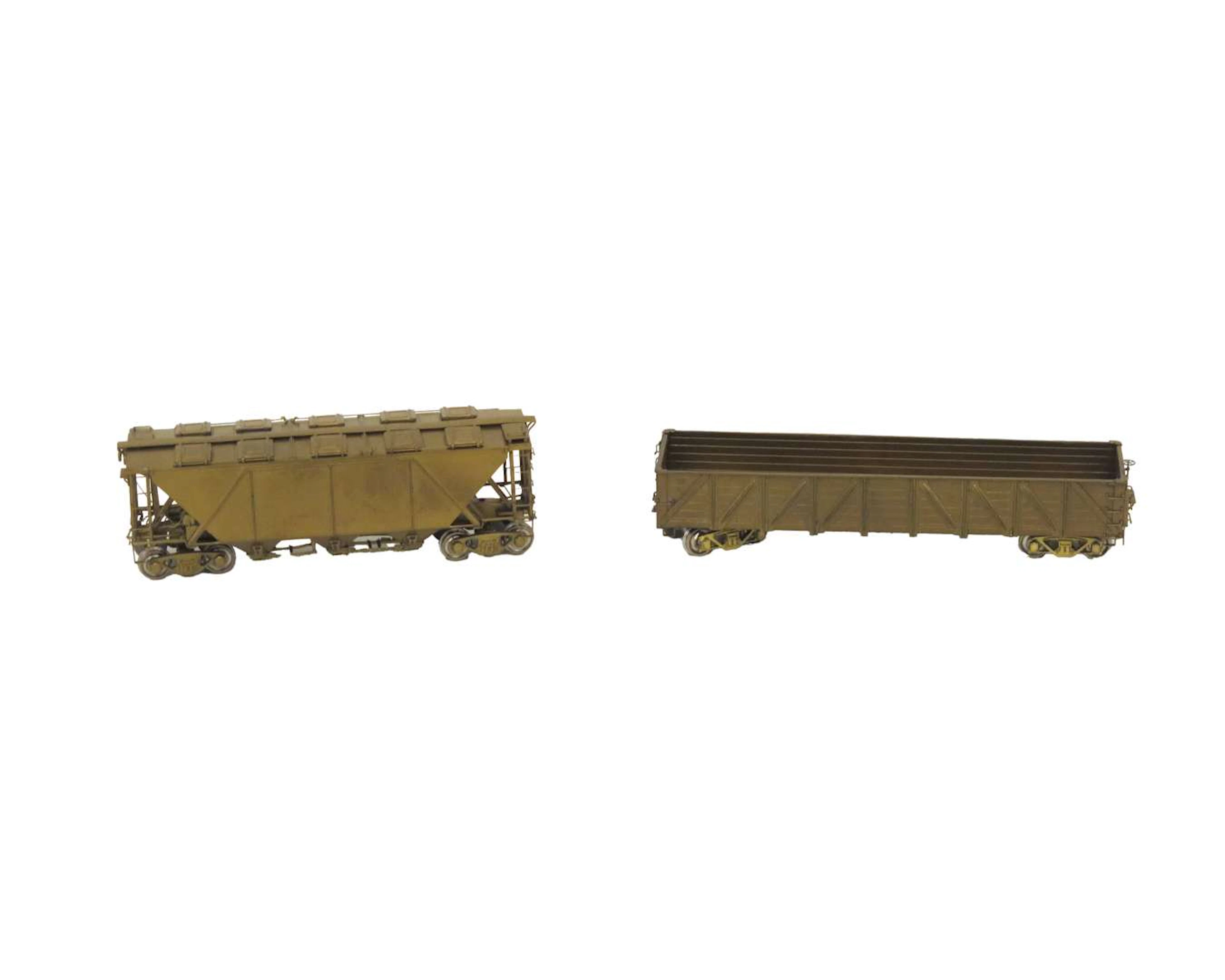 Oriental Limited, HO, 0368 Gondola and PRR H30 Covered Hopper, Korea (2)