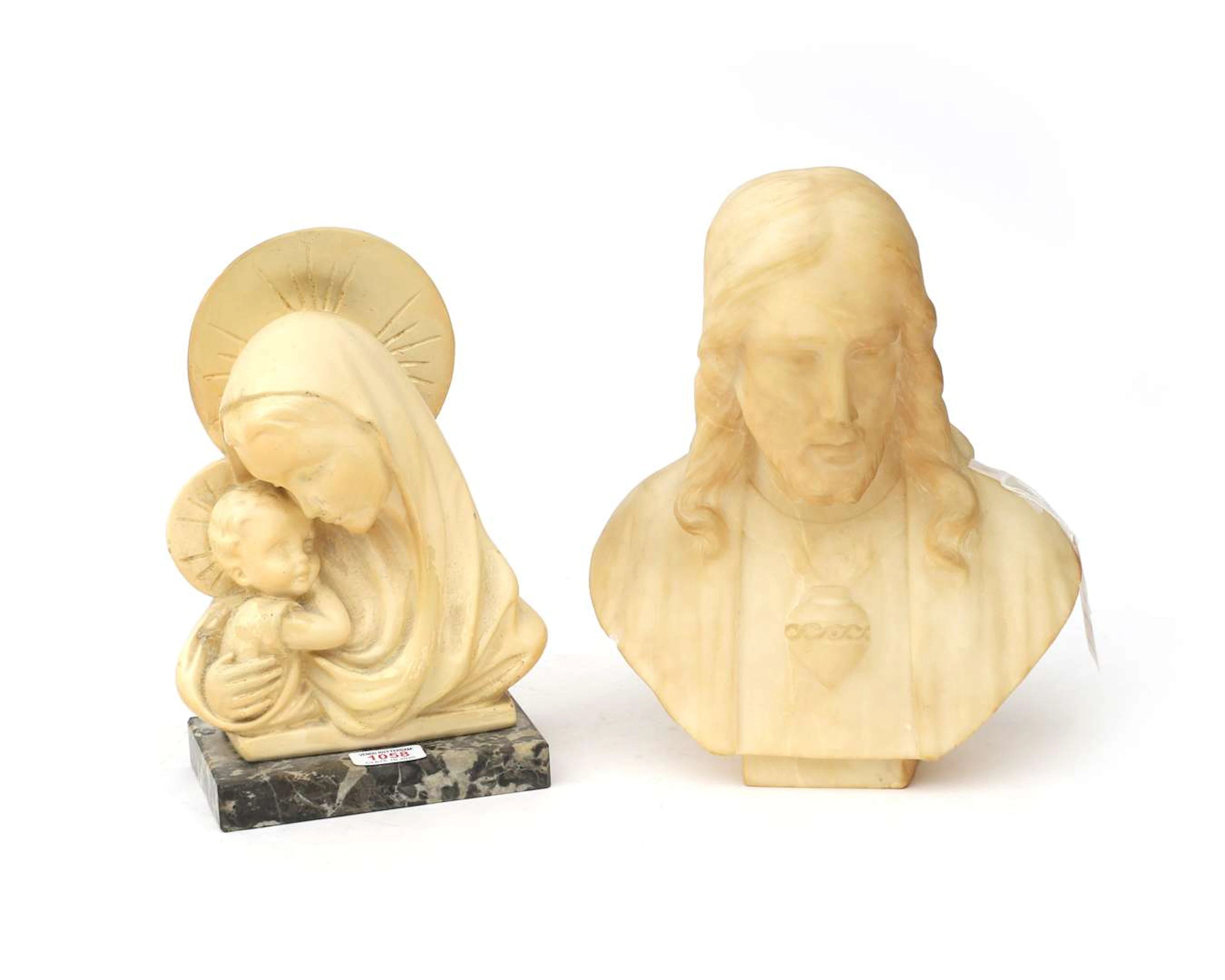 Two religious busts, 20th century