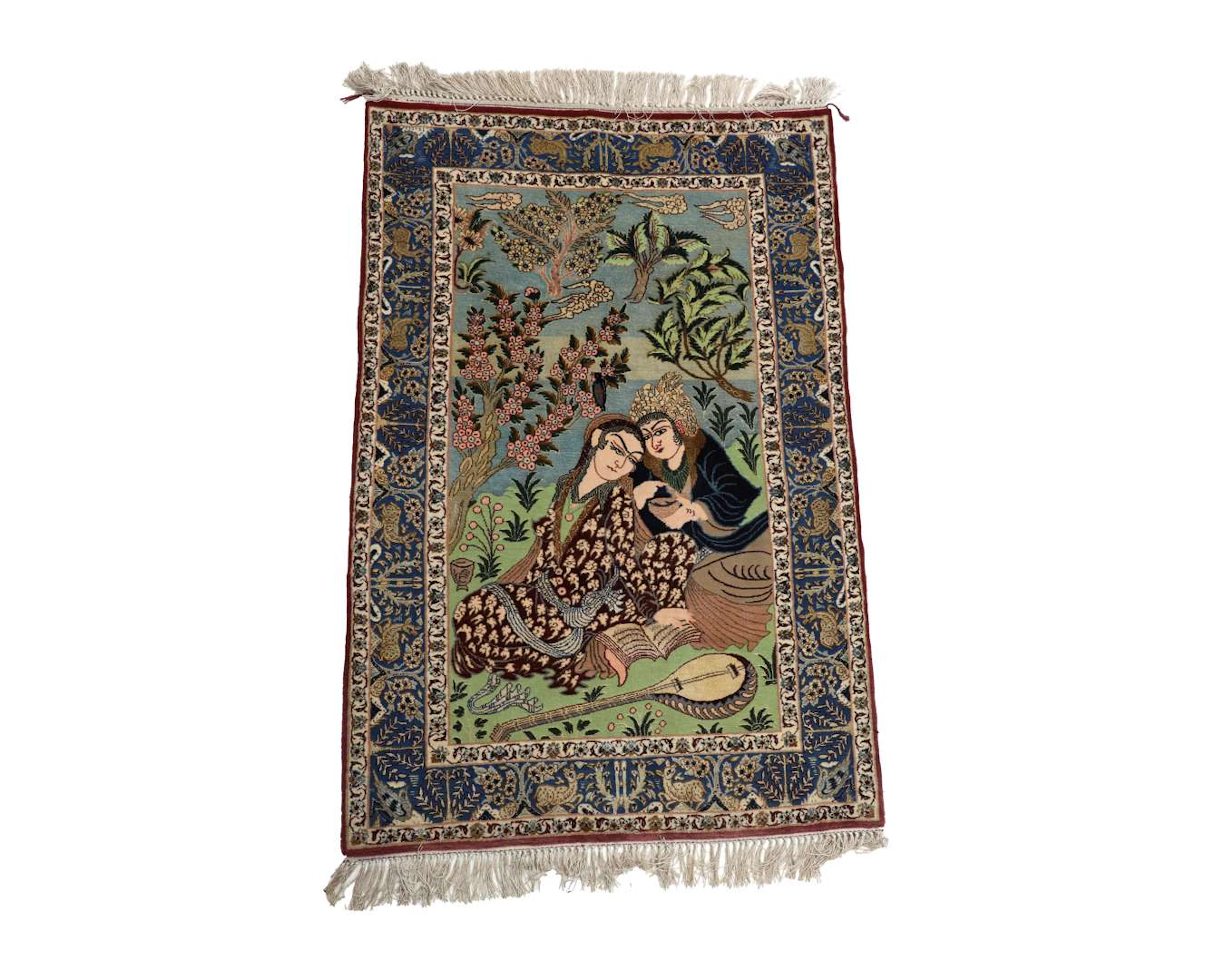 An Oriental rug. Isfahan. Dimensions: approx. 120 x 79 cm.