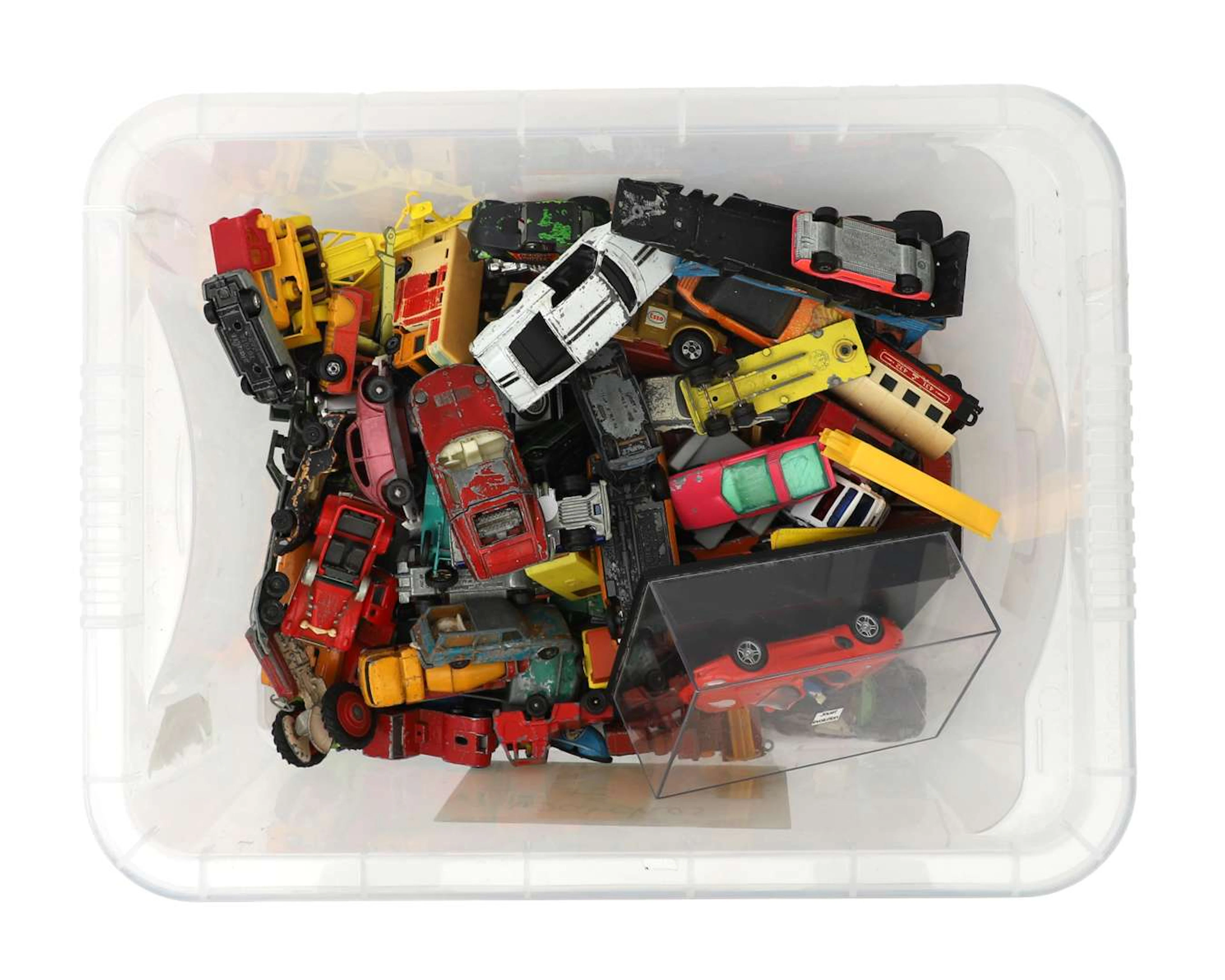 A selection of model cars, including Matchbox and Corgi