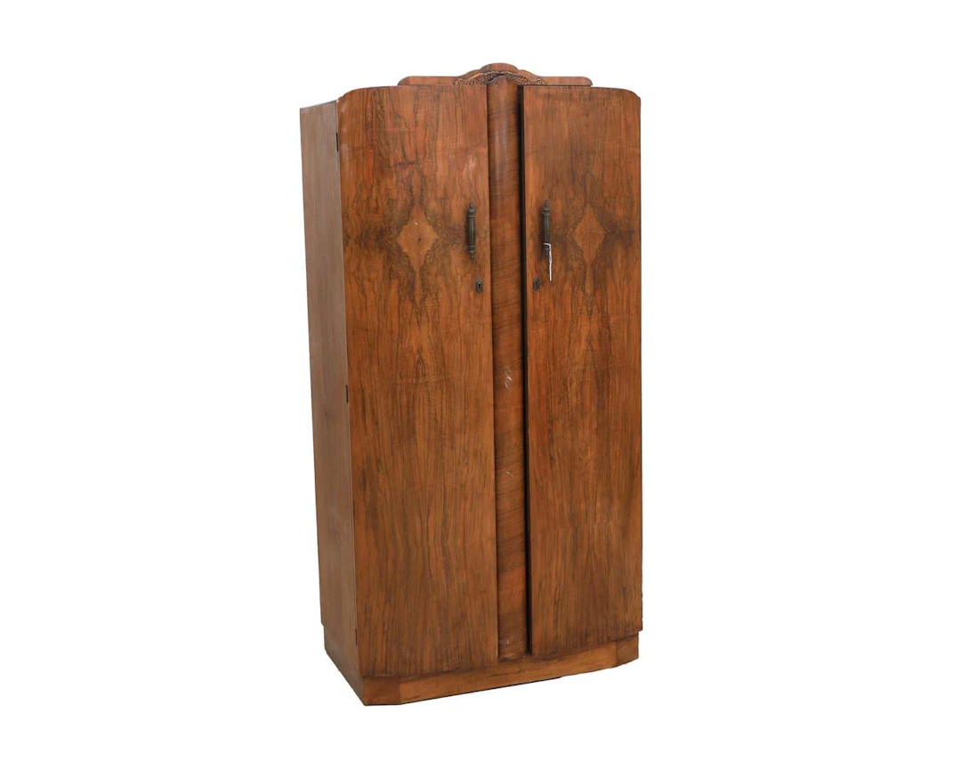 An Art Deco-style wardrobe, made by Shrager, Europe, 20th century