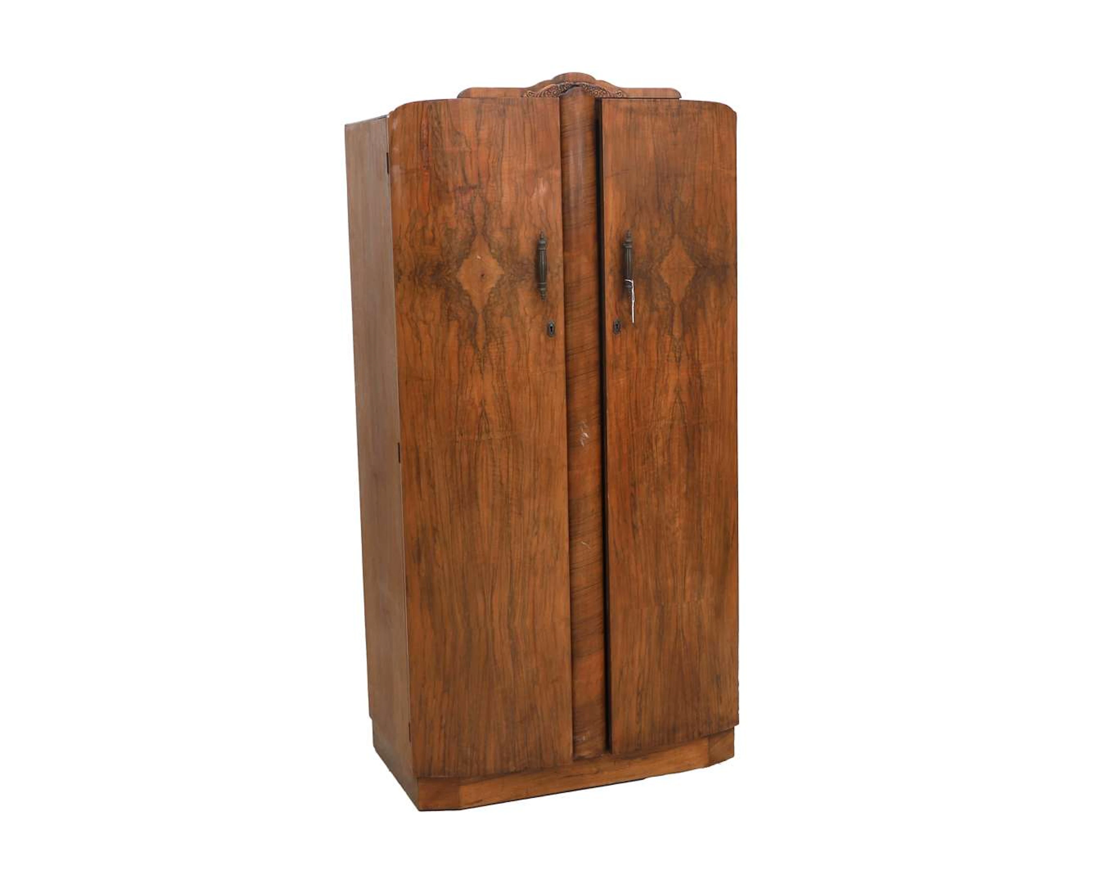 An Art Deco-style wardrobe, made by Shrager, Europe, 20th century