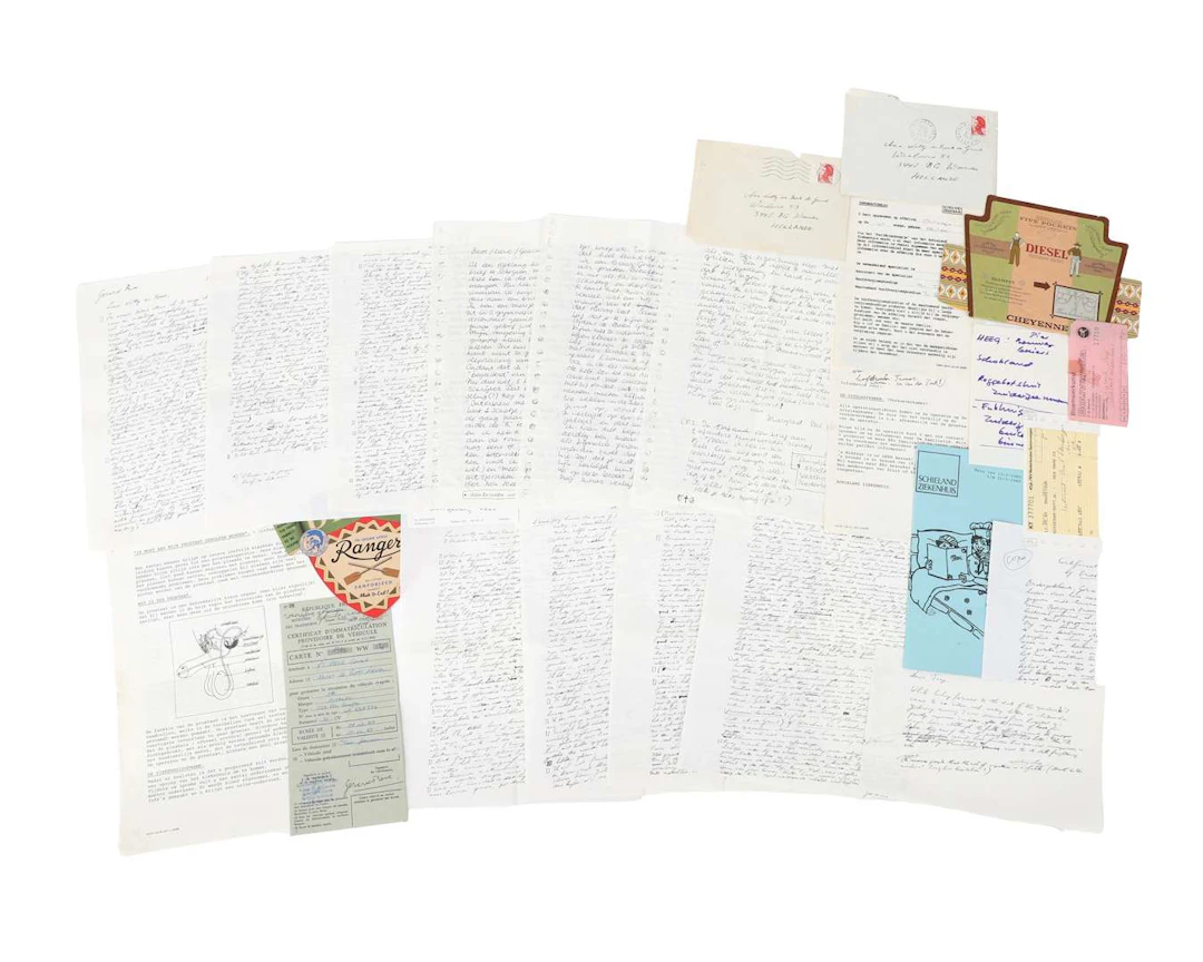 Gerard Reve – 3 original handwritten letters on 7 sheets, mostly written