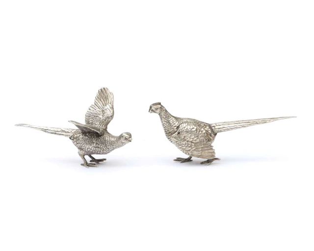 Two silver table pheasants, Netherlands, Haarlem, 1975