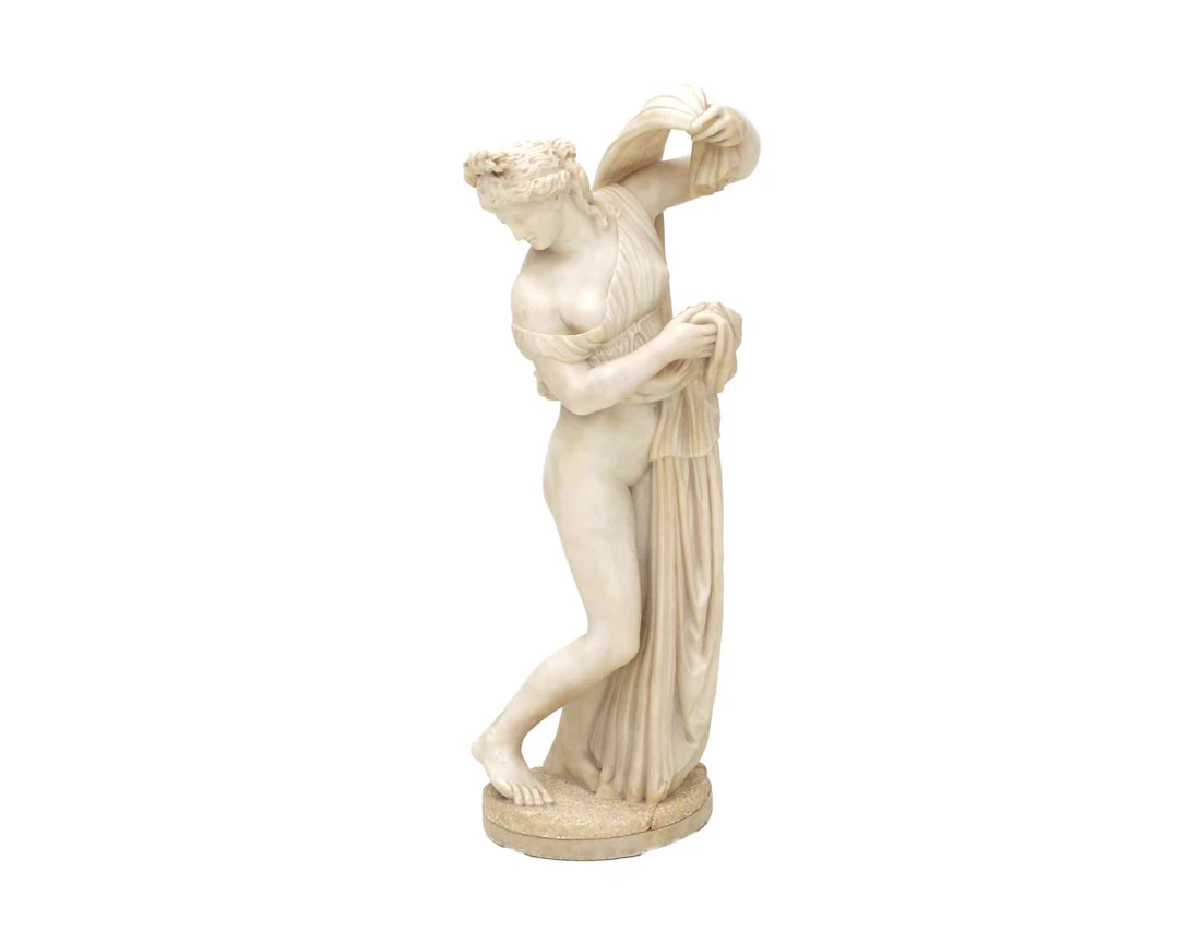 A cast marble statue of Venus Callipyge, 19th/20th century