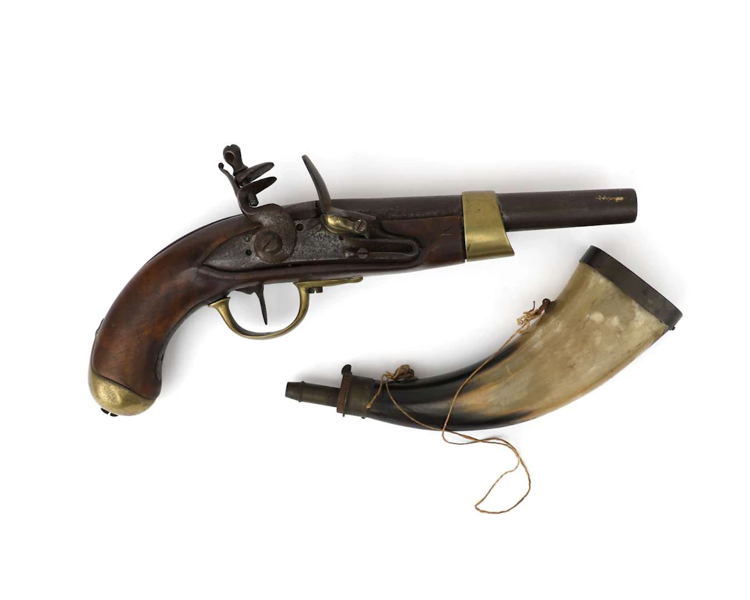A flintlock pistol, model ANXII, France, c. 1800–1810