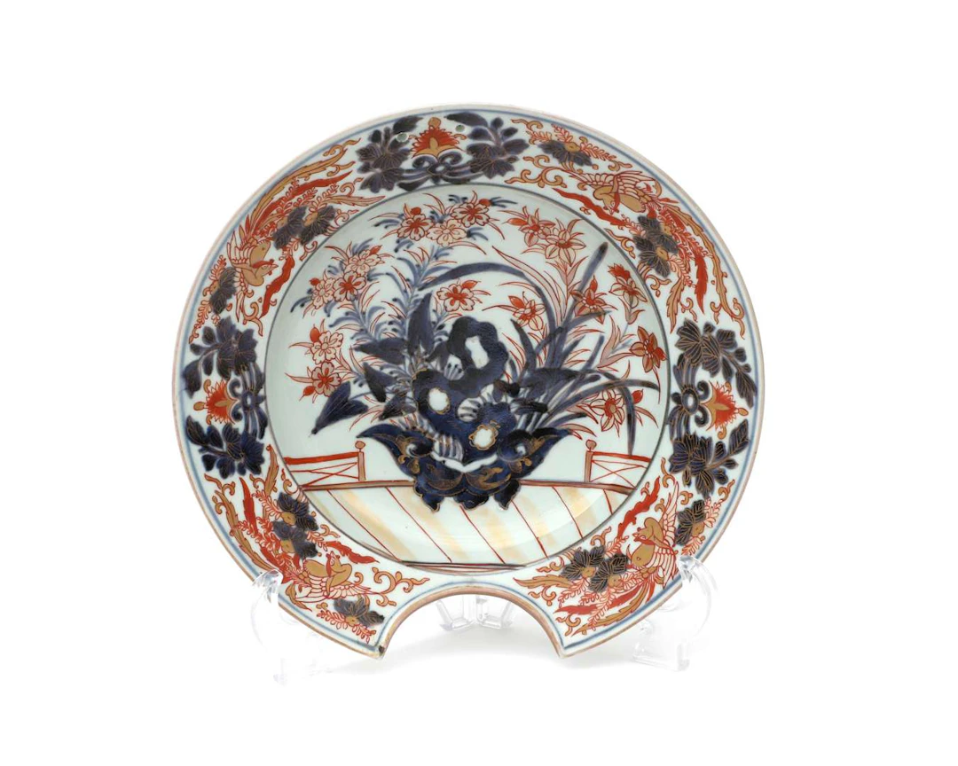 A porcelain shaving basin, Japan, Edo period, 18th century