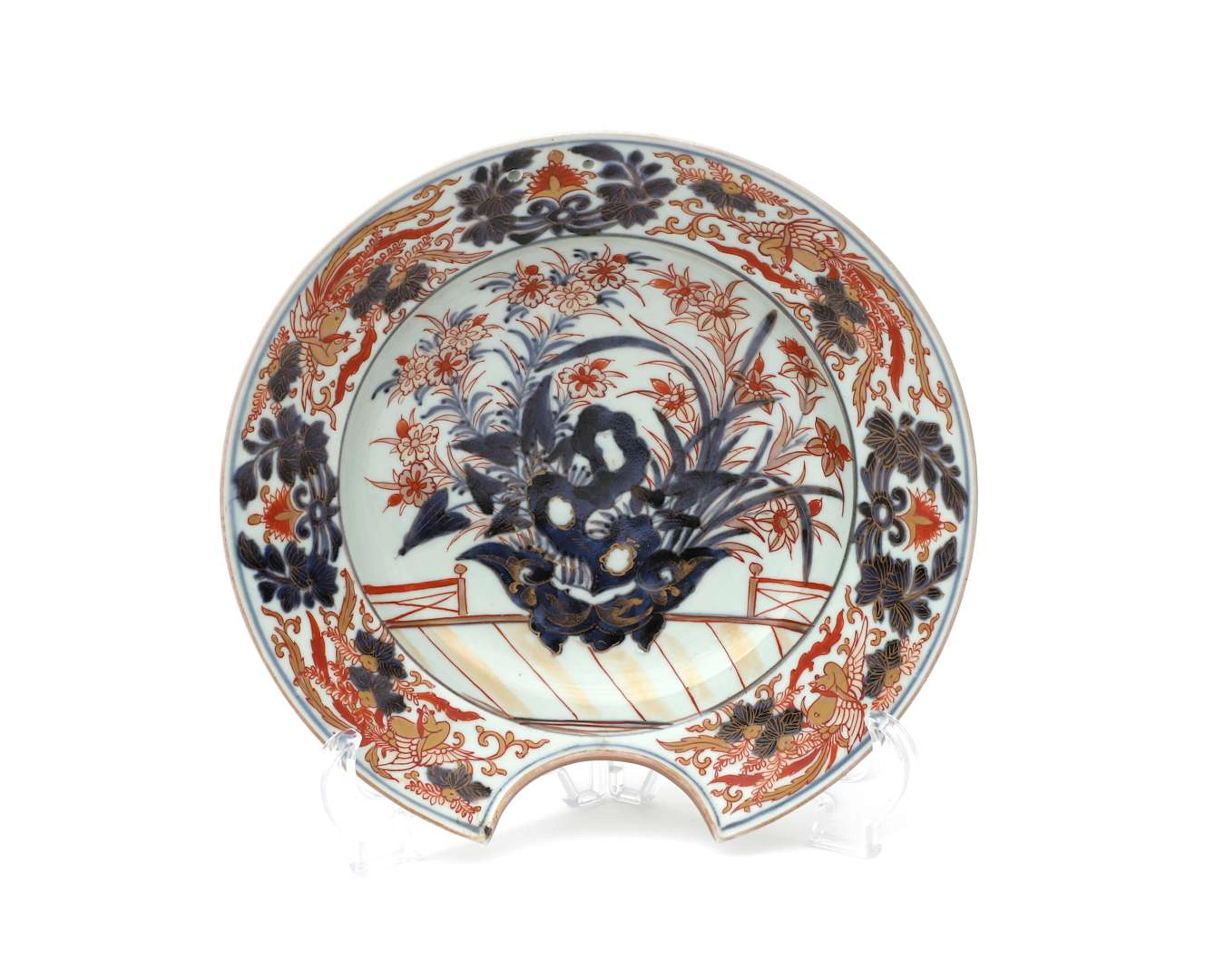 A porcelain shaving basin, Japan, Edo period, 18th century