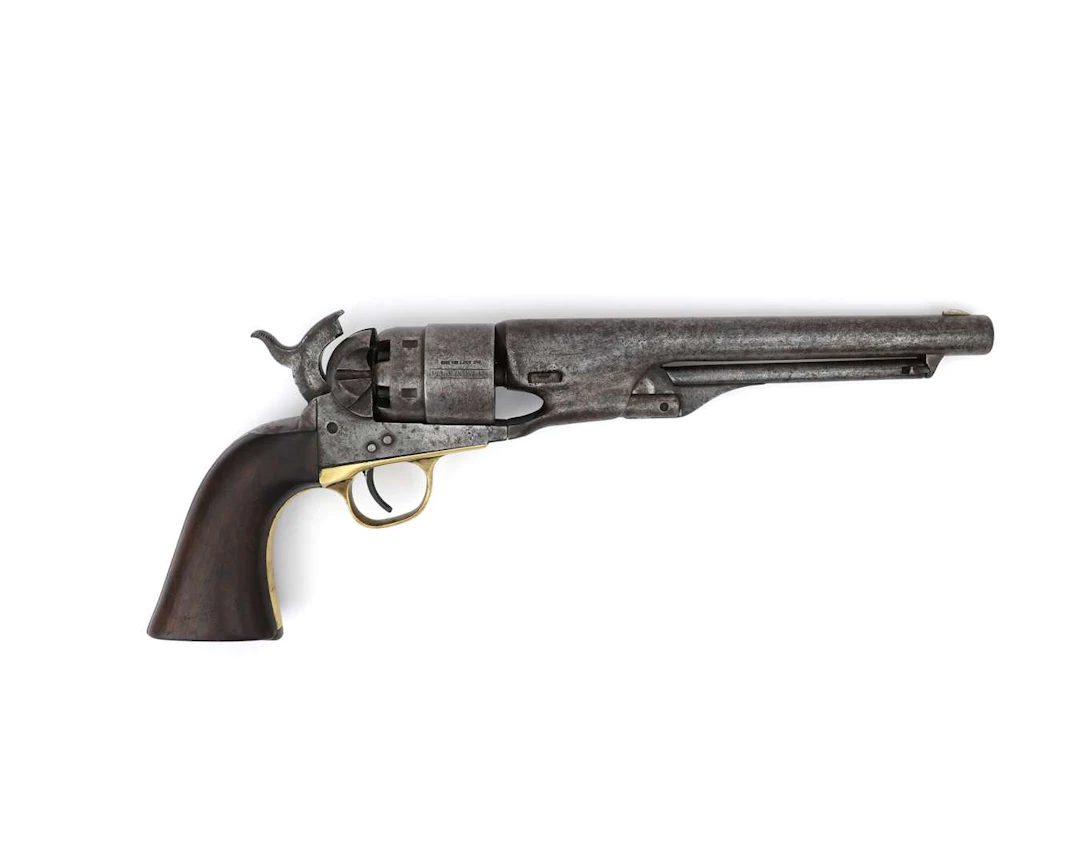 An army revolver, Model 1860, manufactured by Colt, USA, 1862